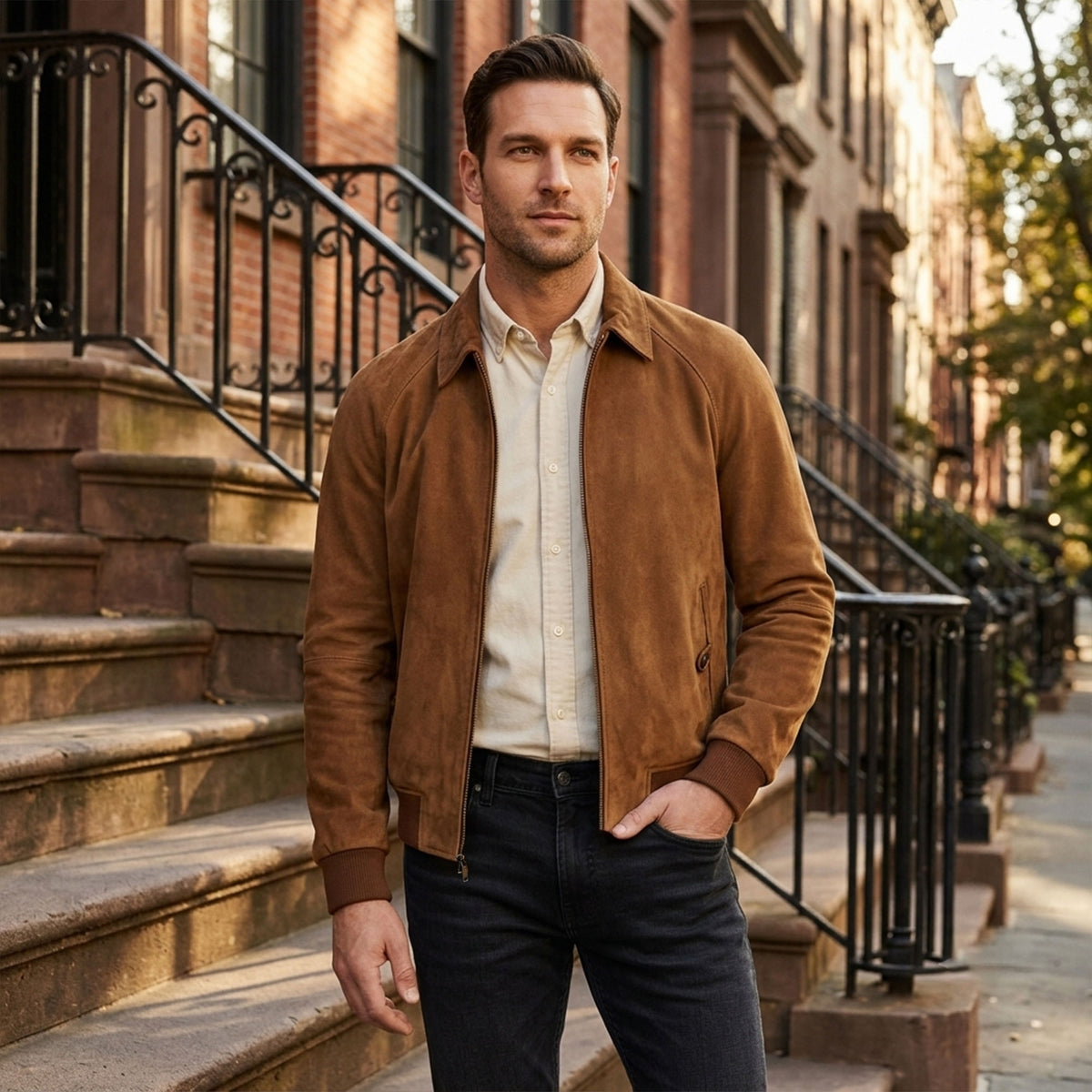 Kensington Goat Suede Jacket-4