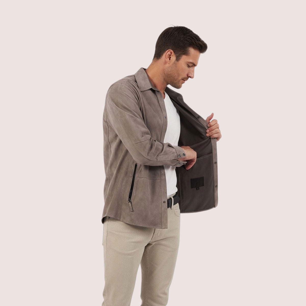 Lawson Goat Suede Shirt-13