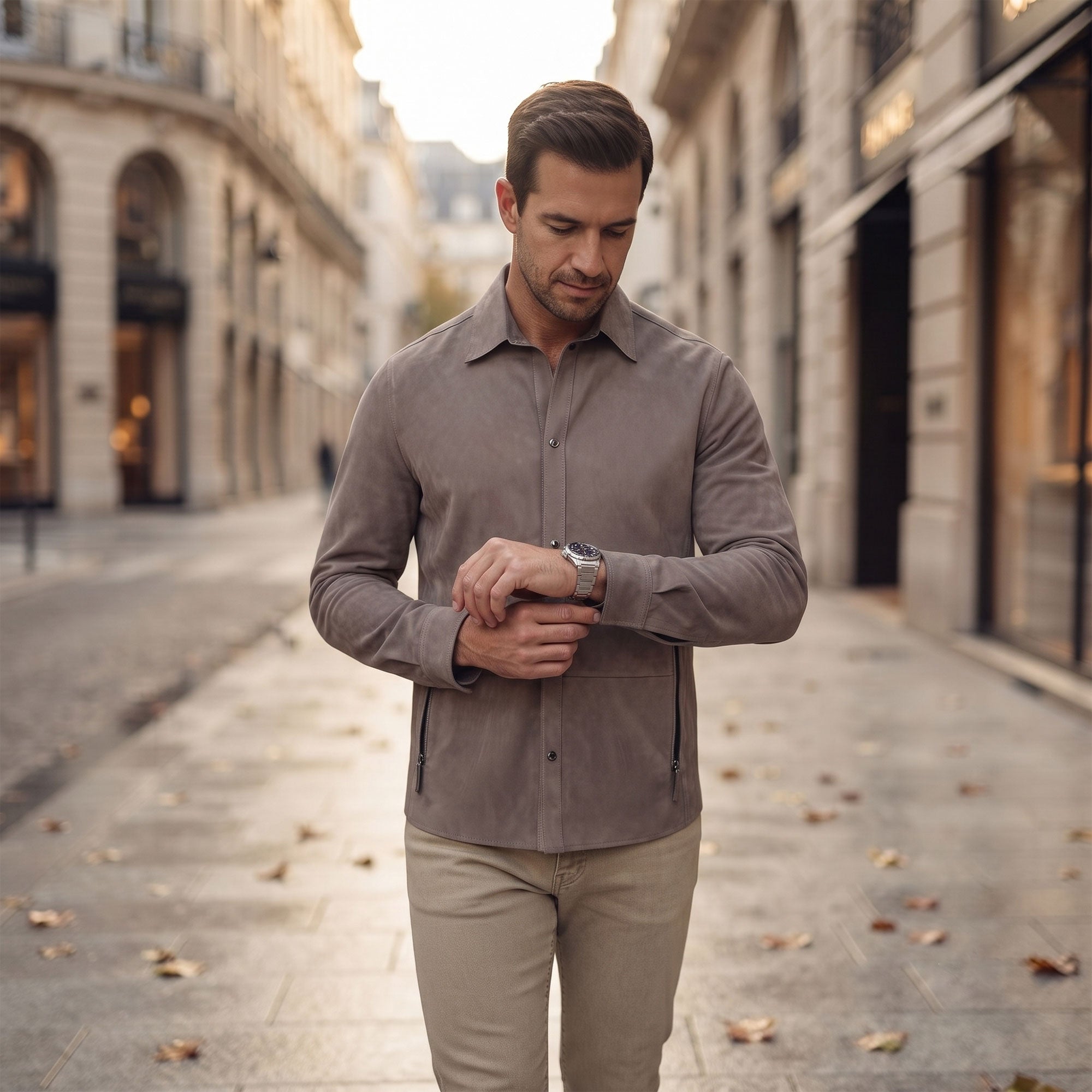 Lawson Goat Suede Shirt-15