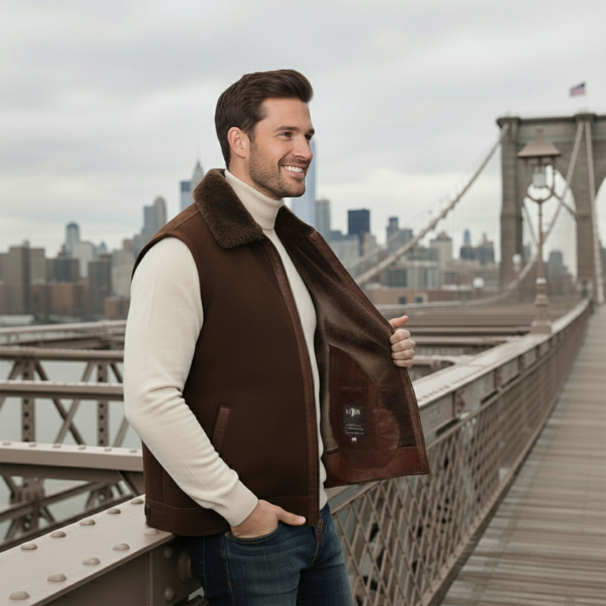 Field Shearling Vest-3