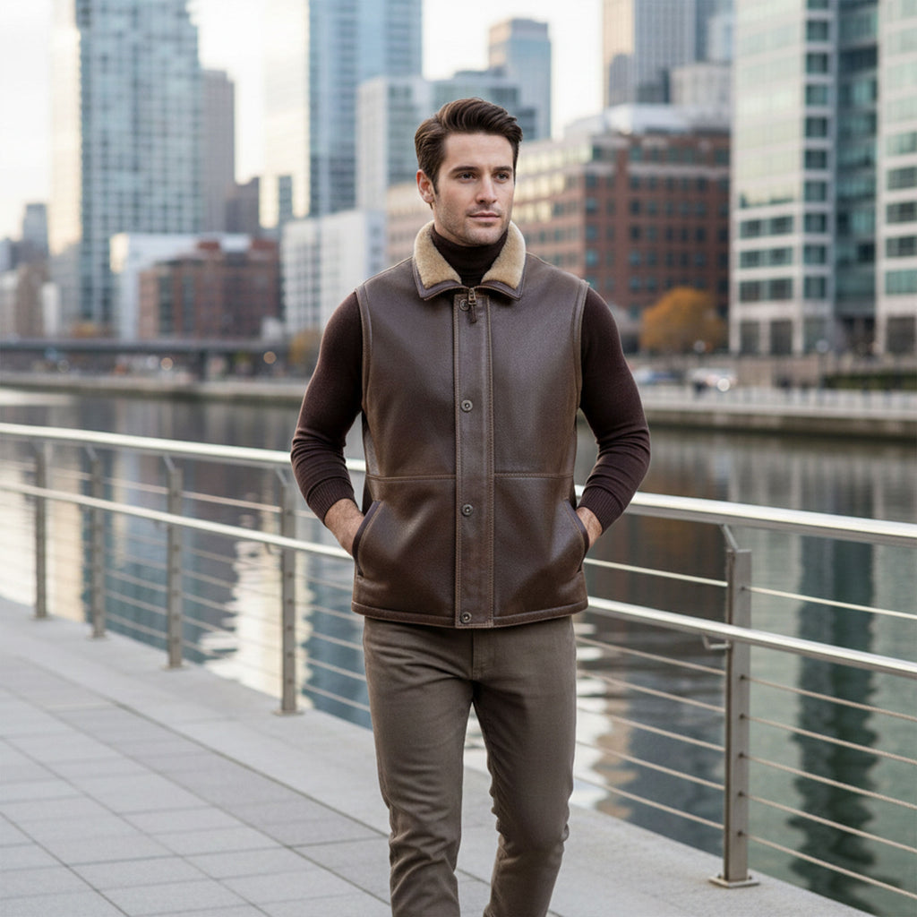 Austin Shearling Vest