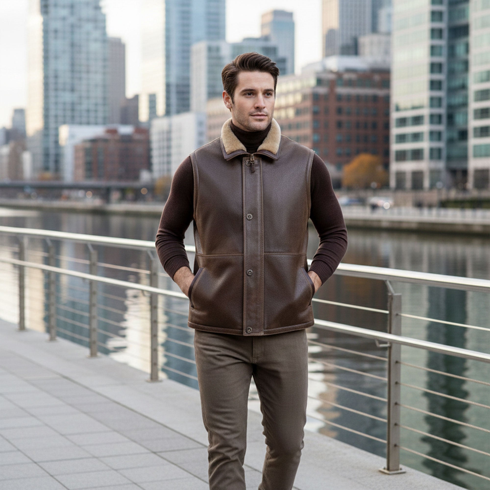 Austin Shearling Vest-3