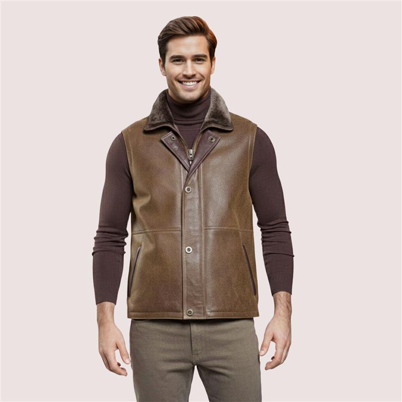 Austin Shearling Vest-6
