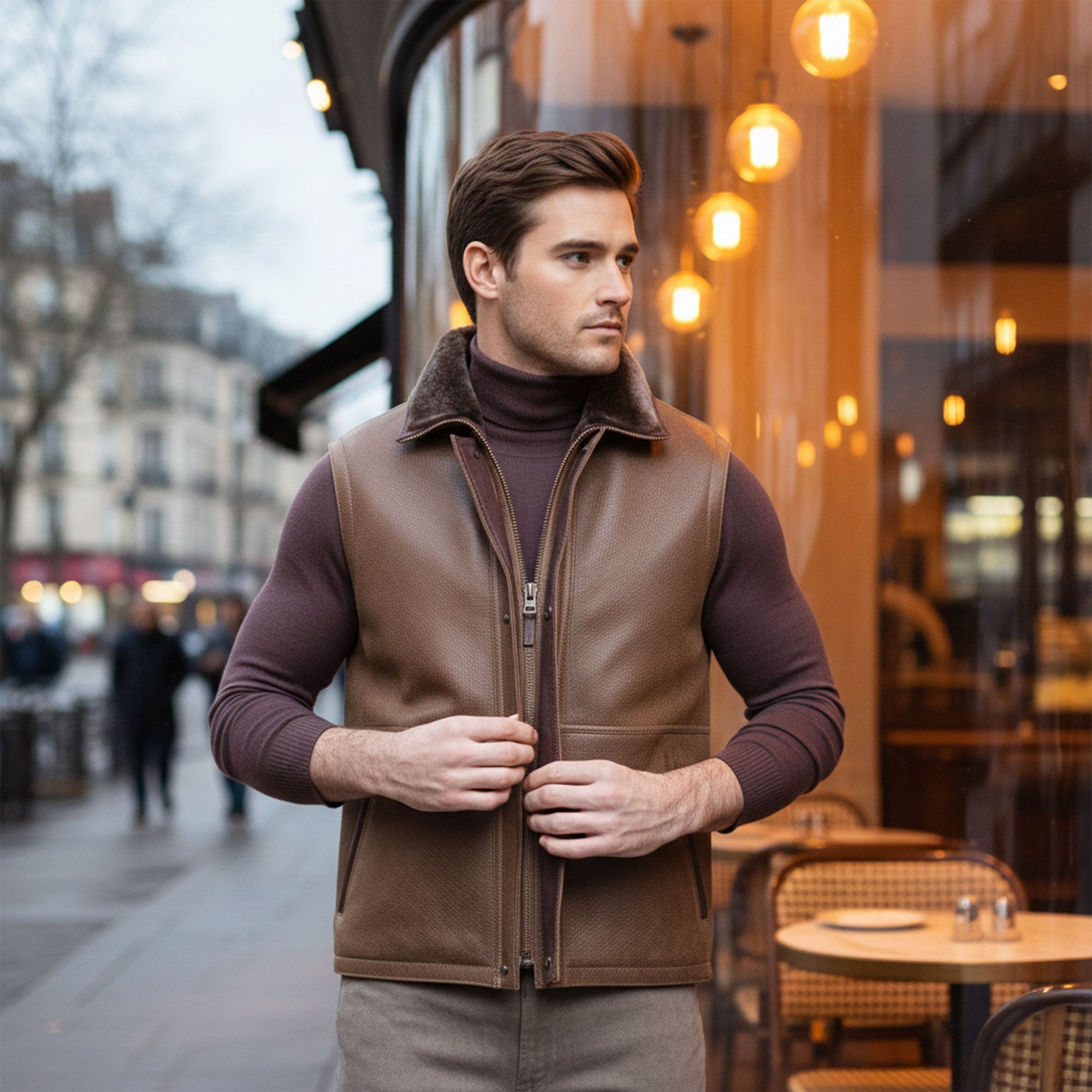 Austin Shearling Vest-8