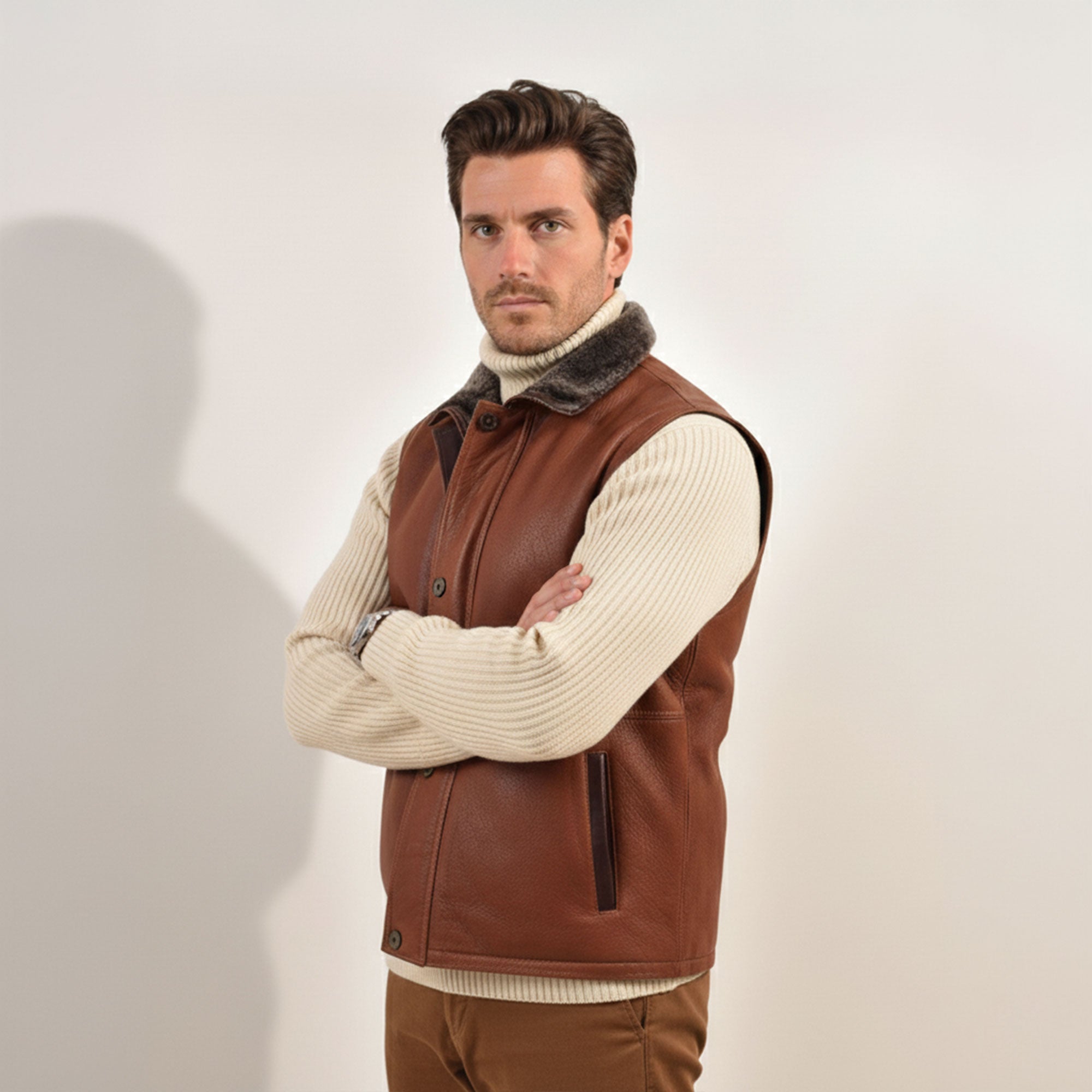 Austin Shearling Vest-13