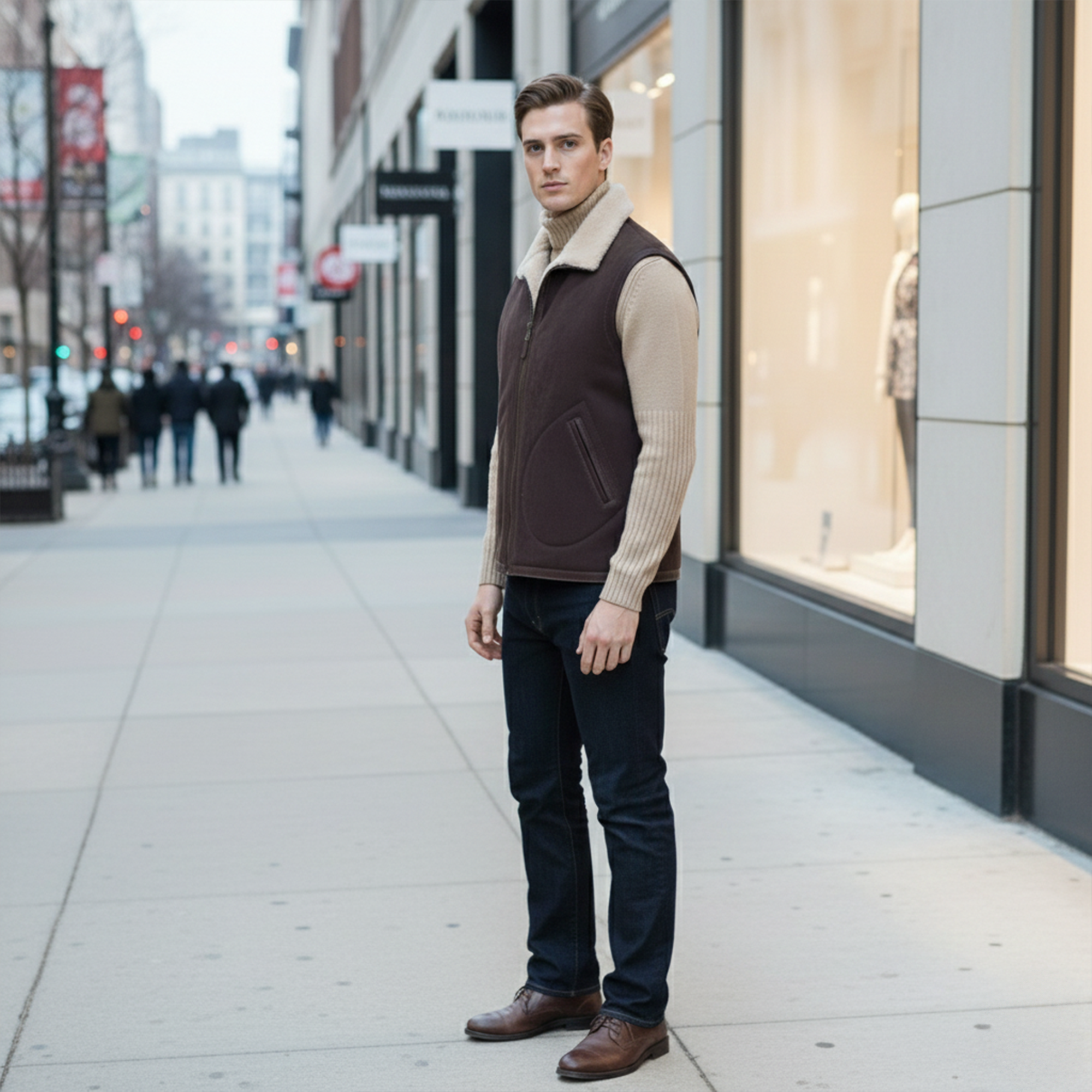 Columbus Shearling Vest-4