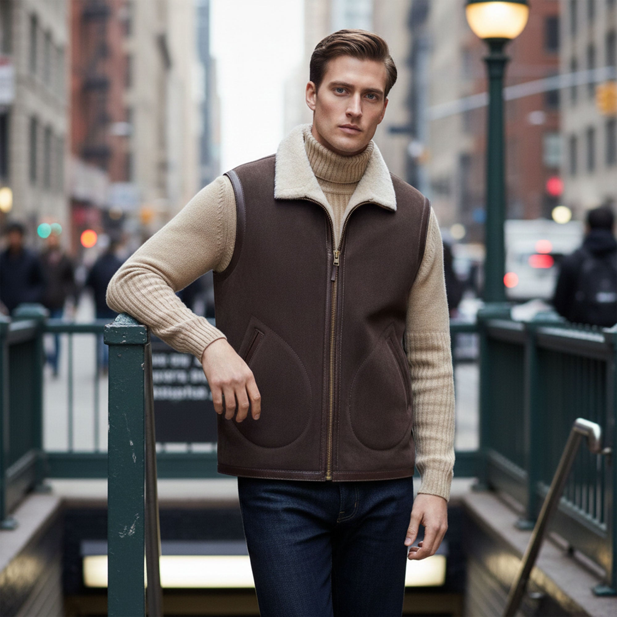 Columbus Shearling Vest-5