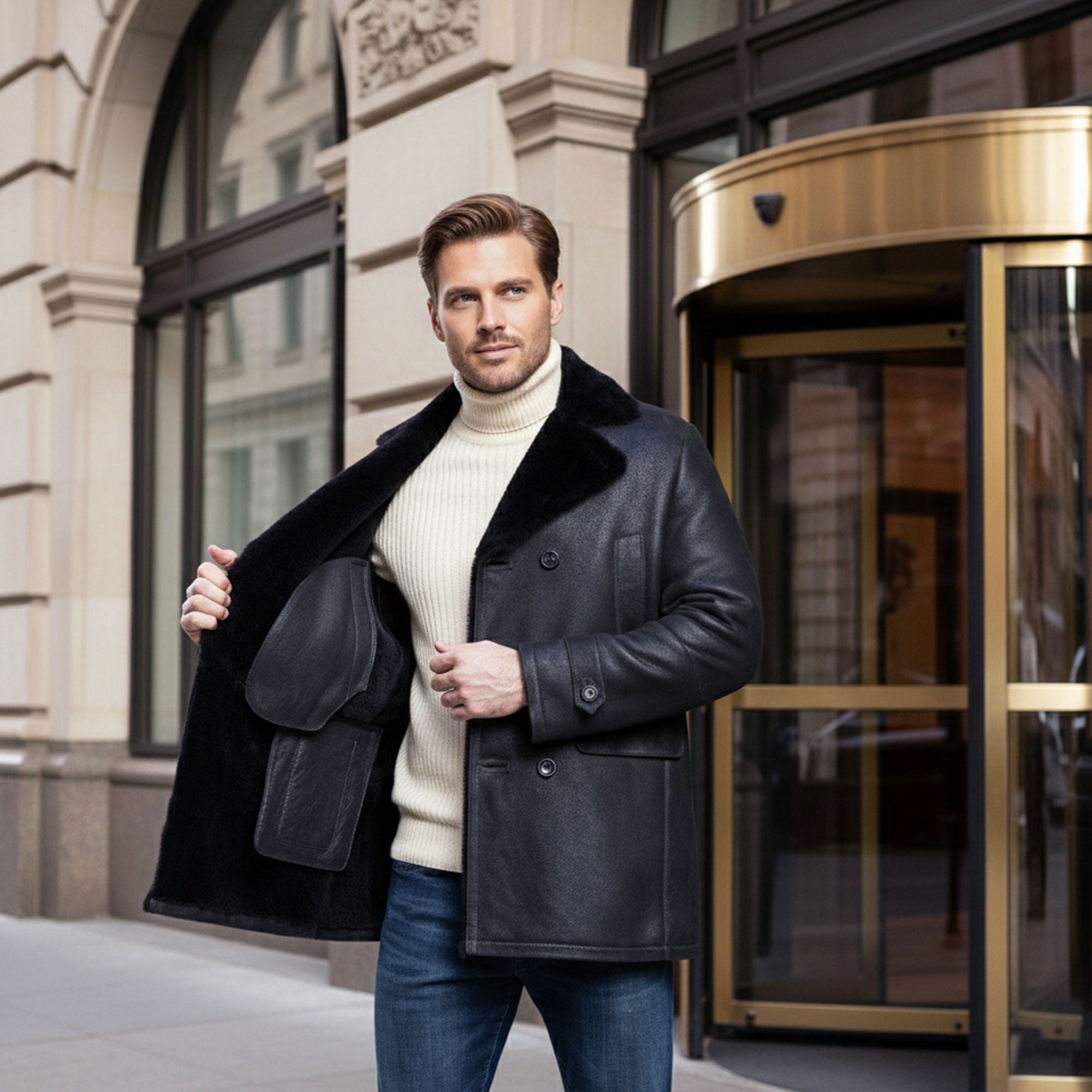 Lewis Shearling Coat-3