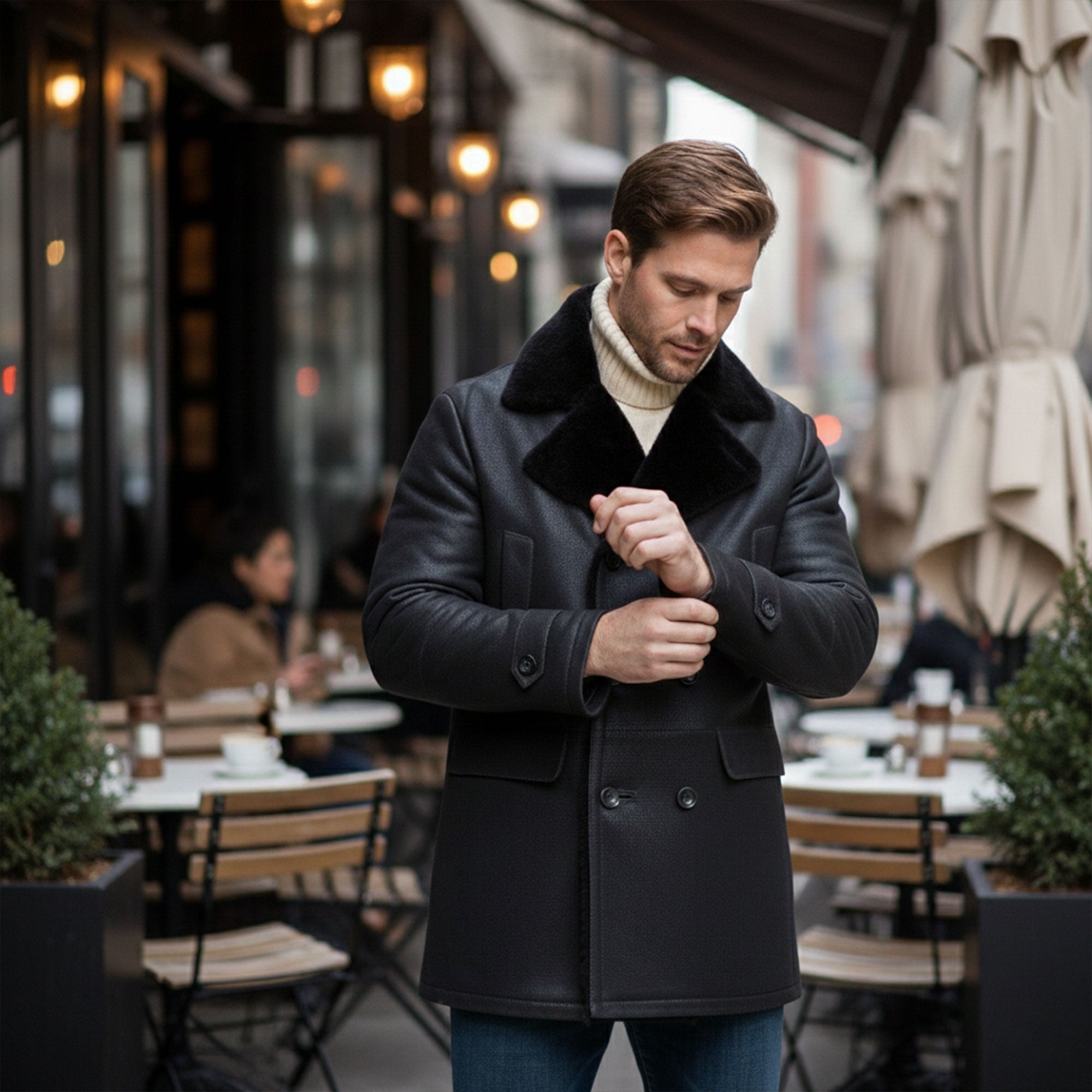 Lewis Shearling Coat-5