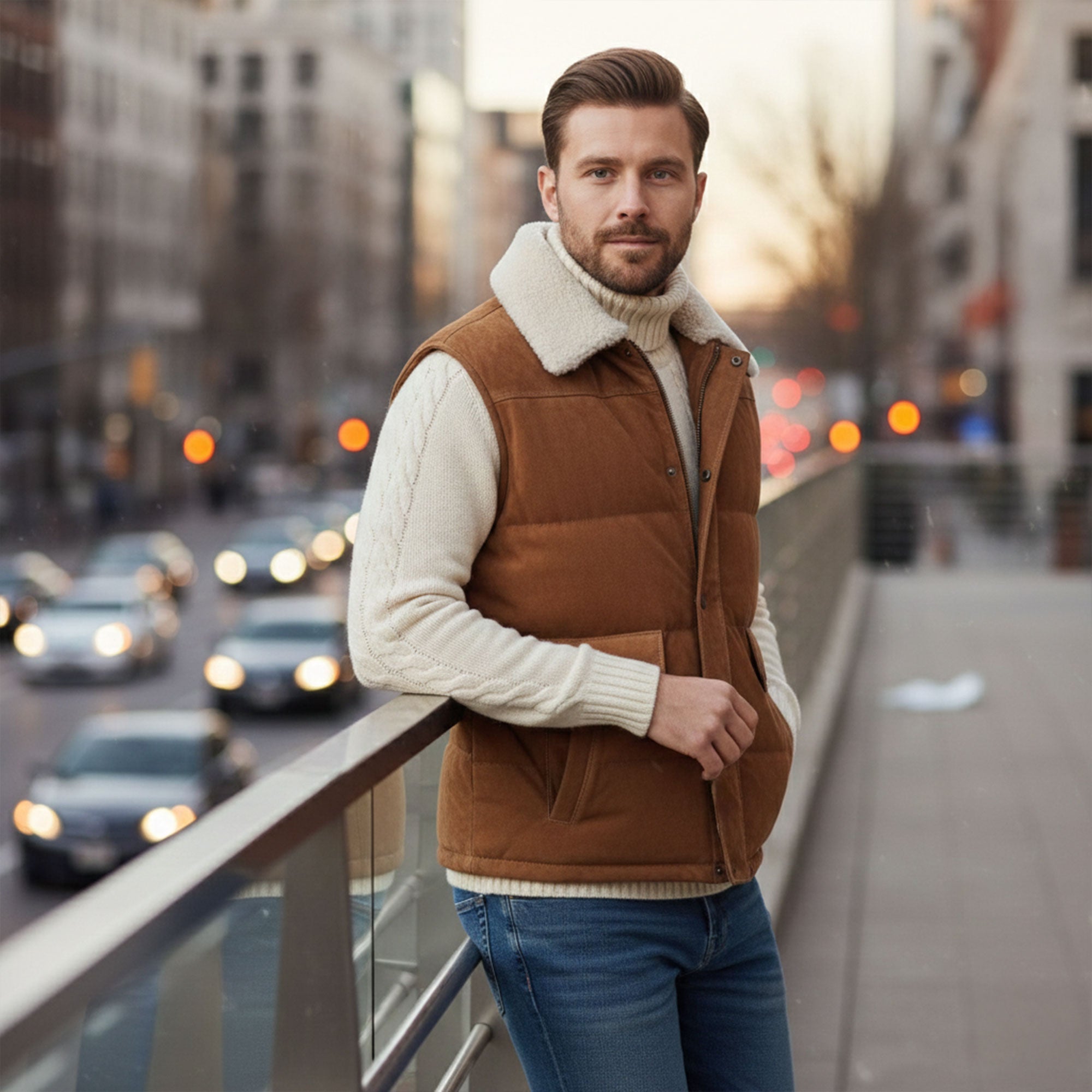 Tristen Goat Suede Vest-8