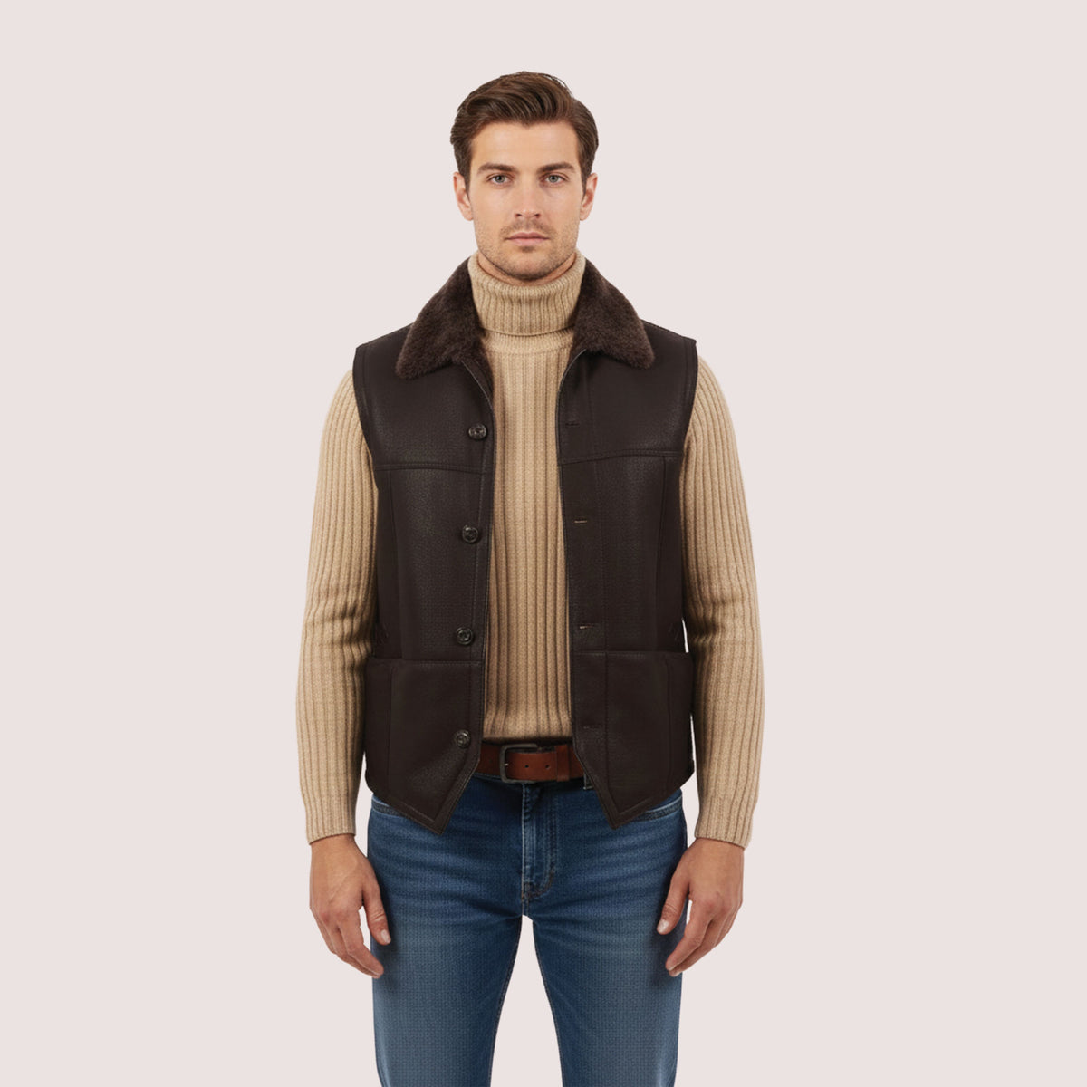 Barrett Shearling Vest-3