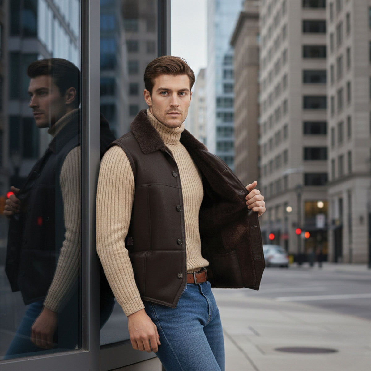 Barrett Shearling Vest-4