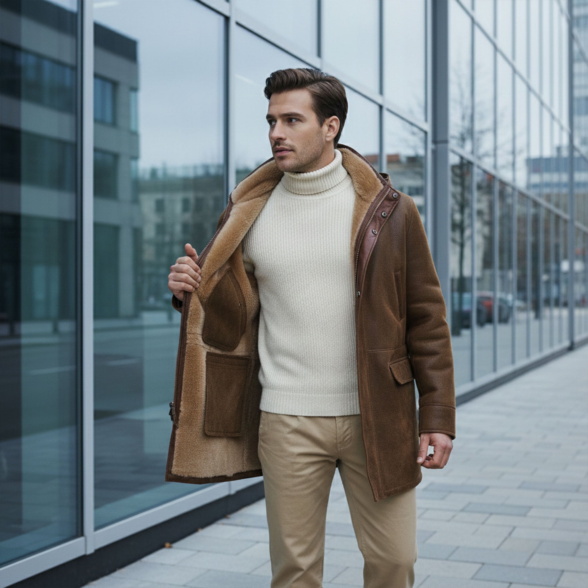 Desmond Shearling Coat-5