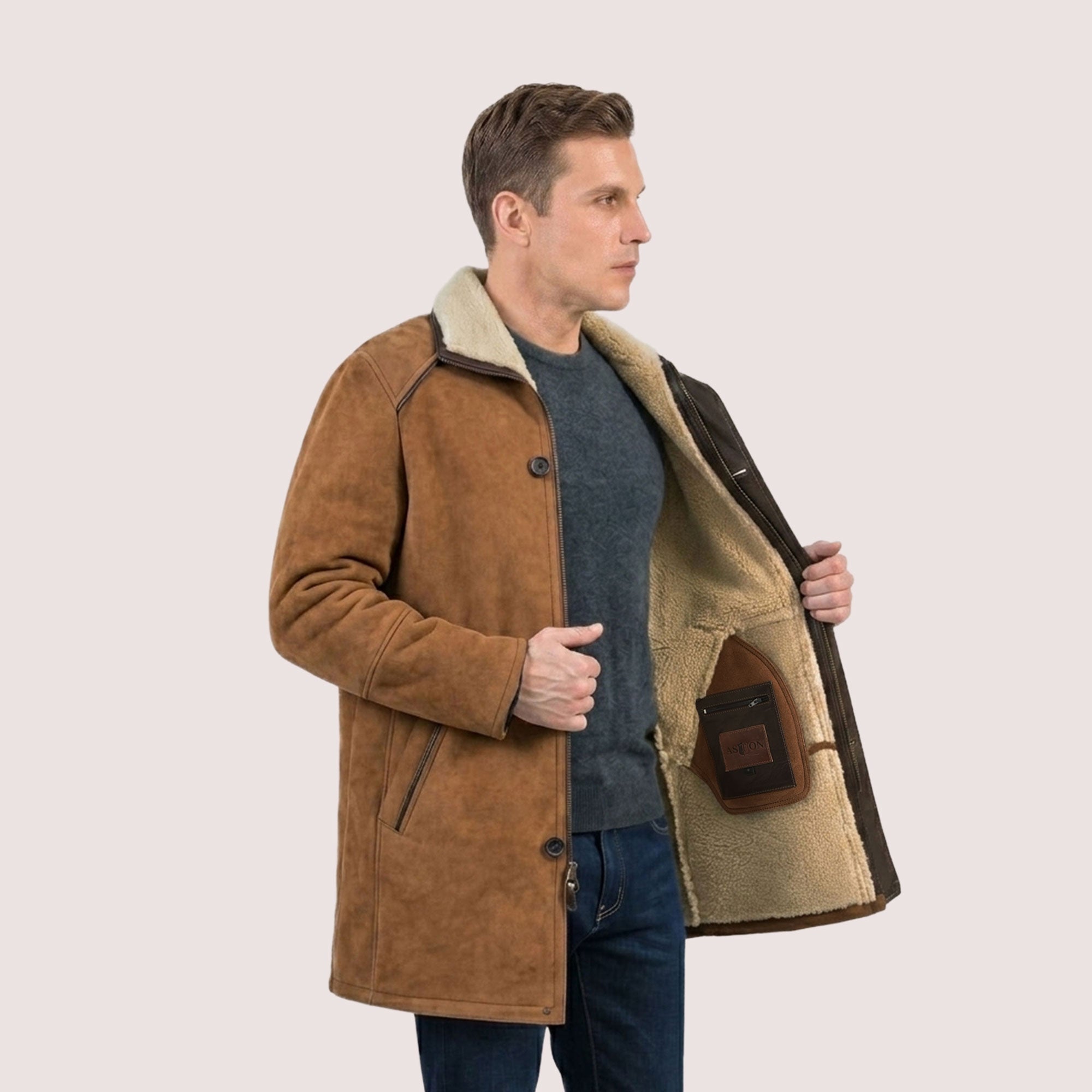 Greenwich Shearling Coat-3