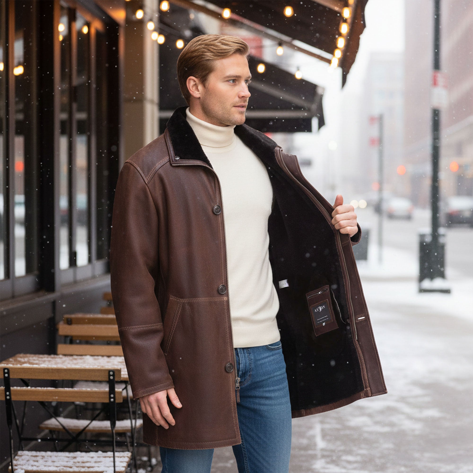 Greenwich Shearling Coat-8