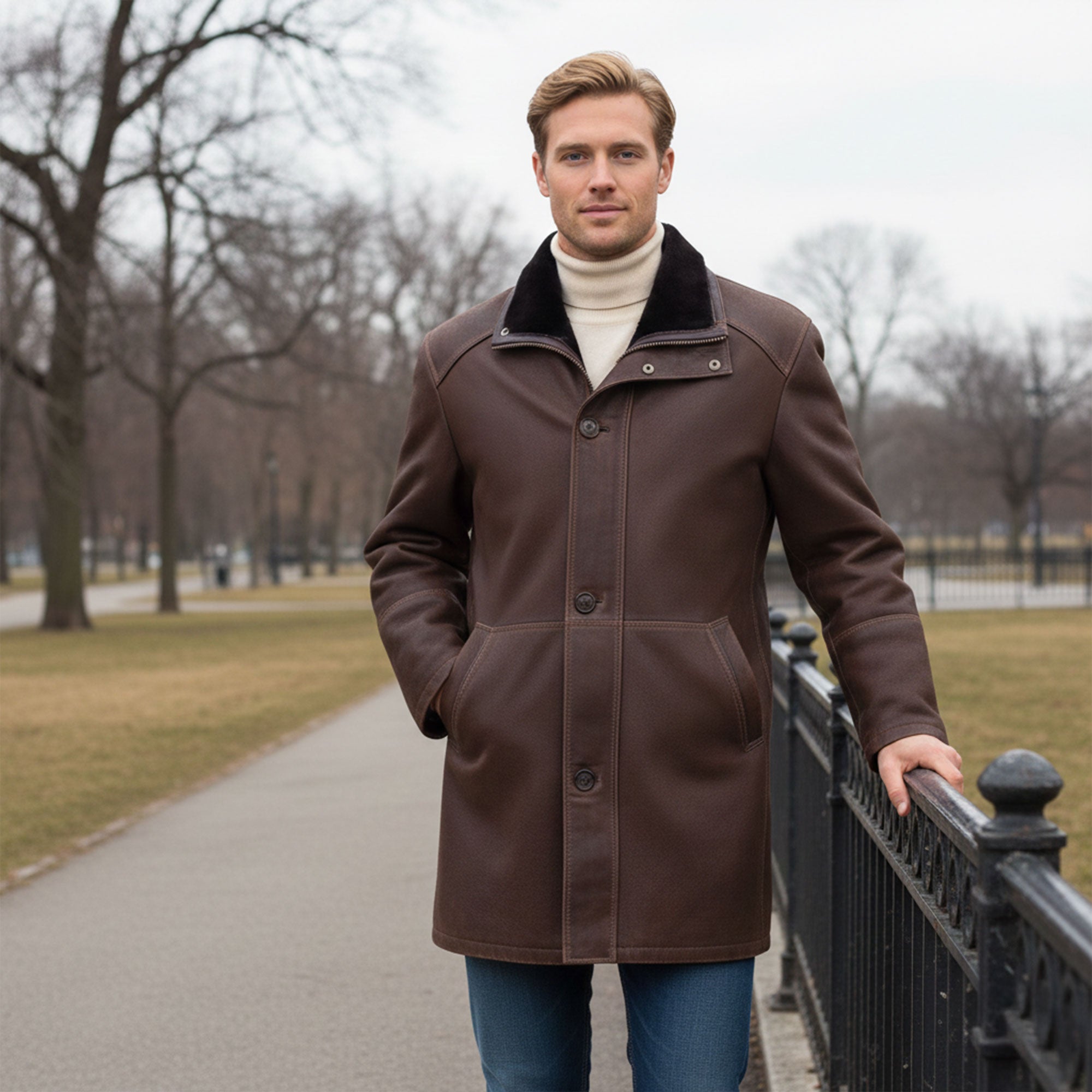 Greenwich Shearling Coat-9