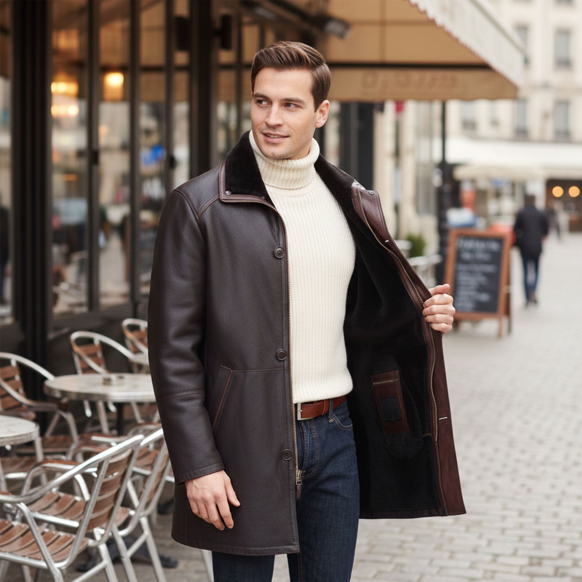 Greenwich Shearling Coat-13