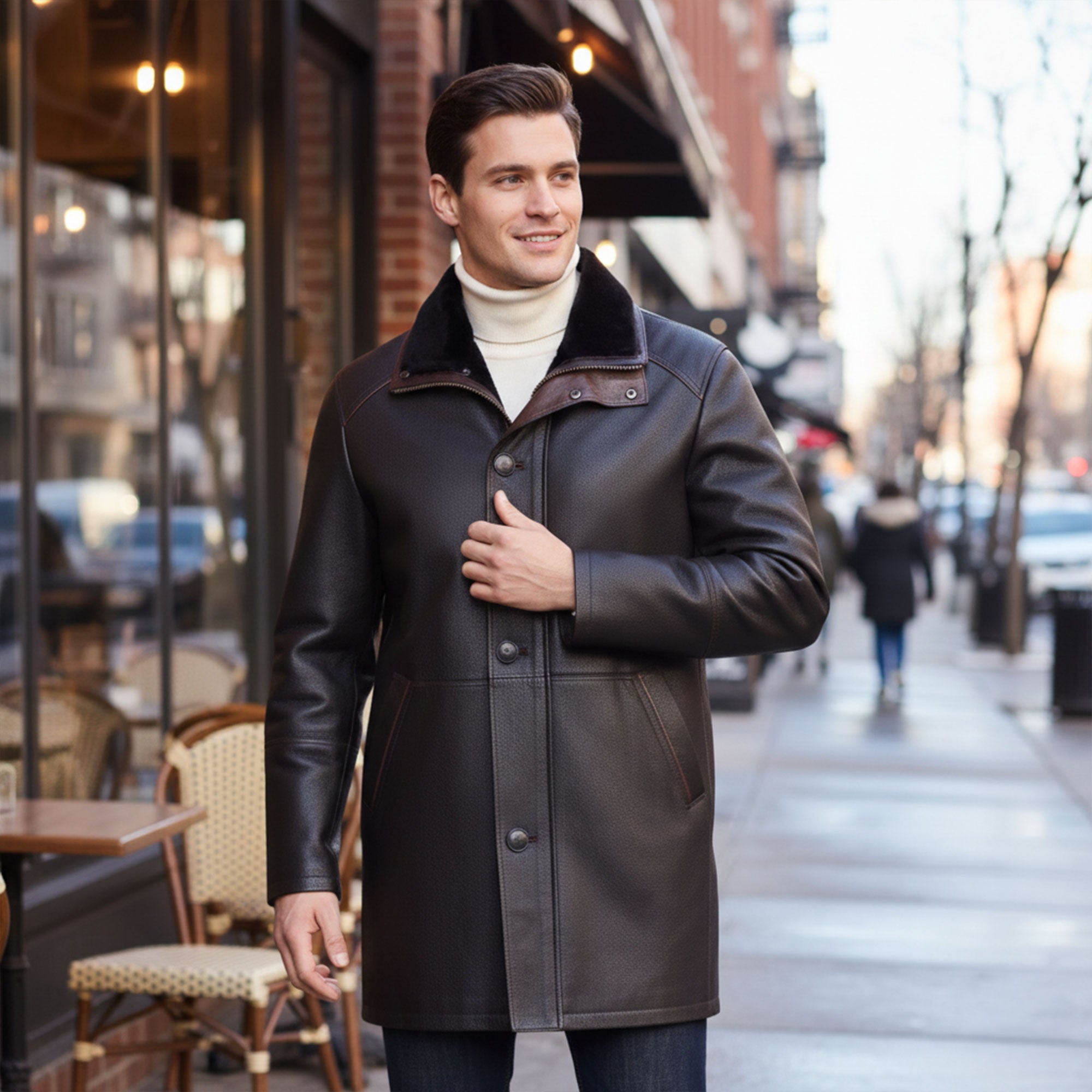 Greenwich Shearling Coat-14