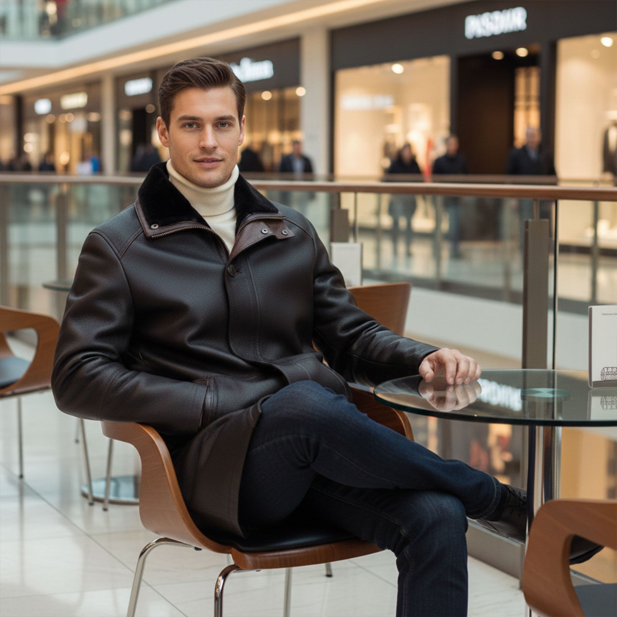 Greenwich Shearling Coat-15