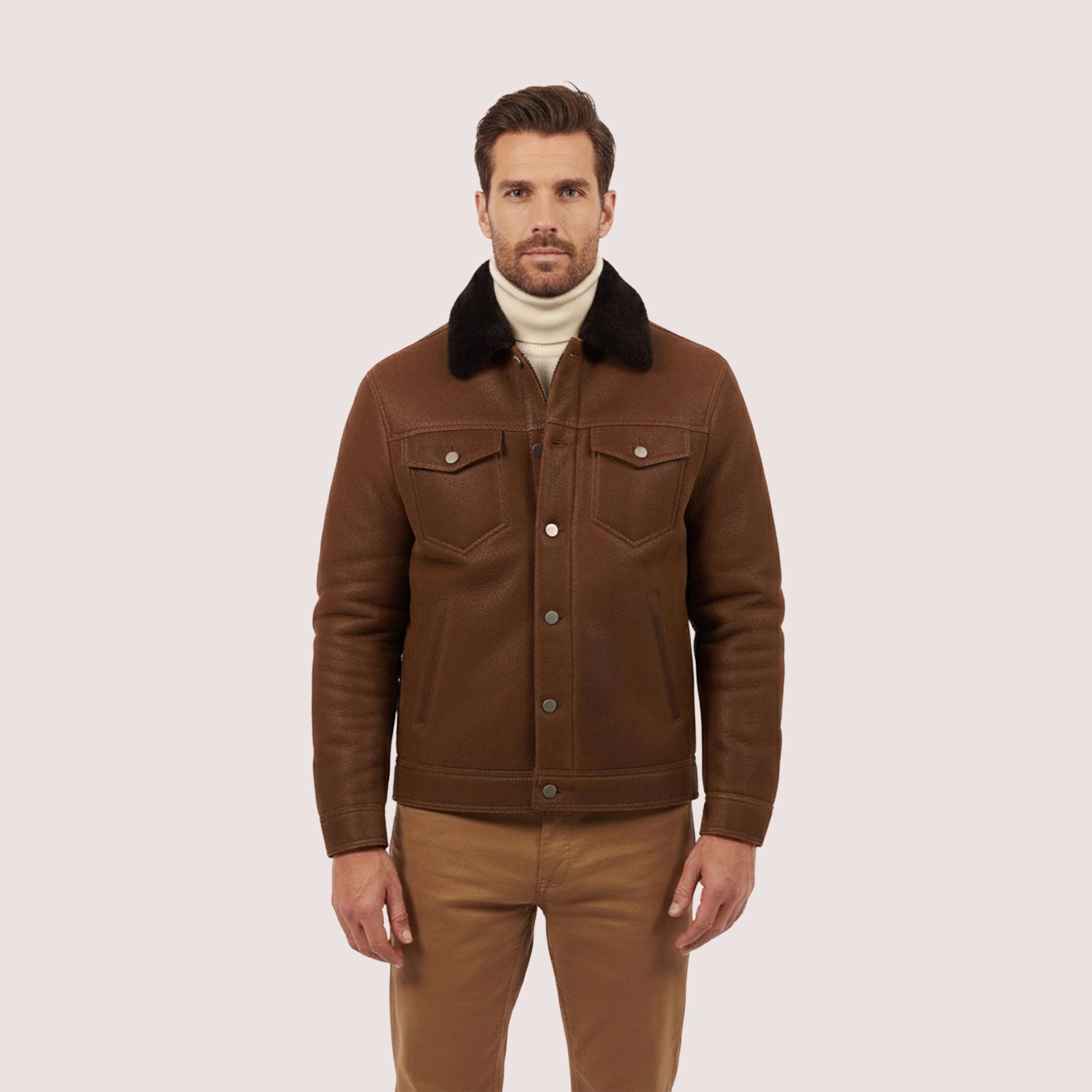 Beaufort Trucker Shearling Jacket
