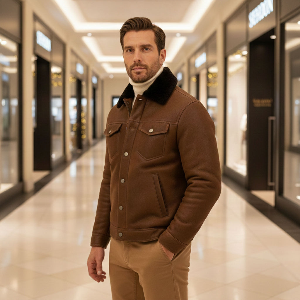 Beaufort Trucker Shearling Jacket
