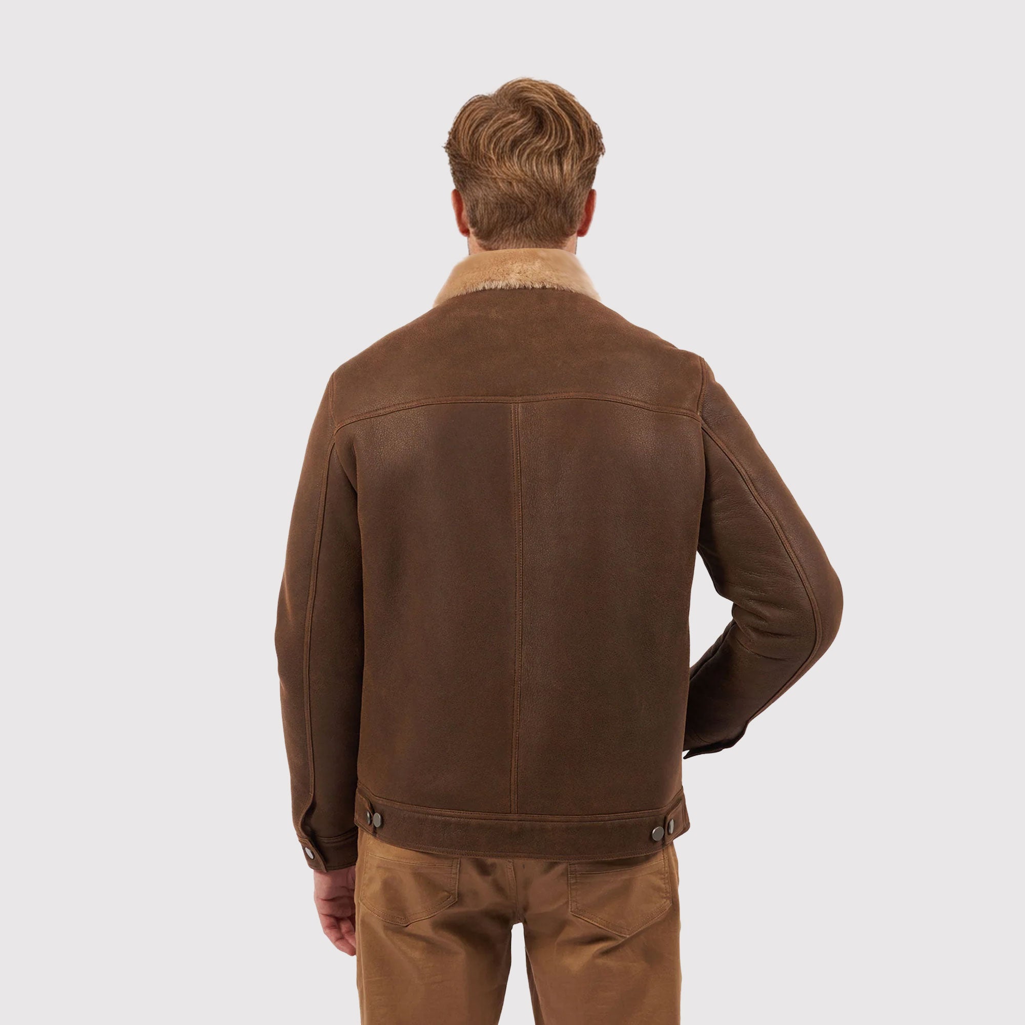 Beaufort Trucker Shearling Jacket-7