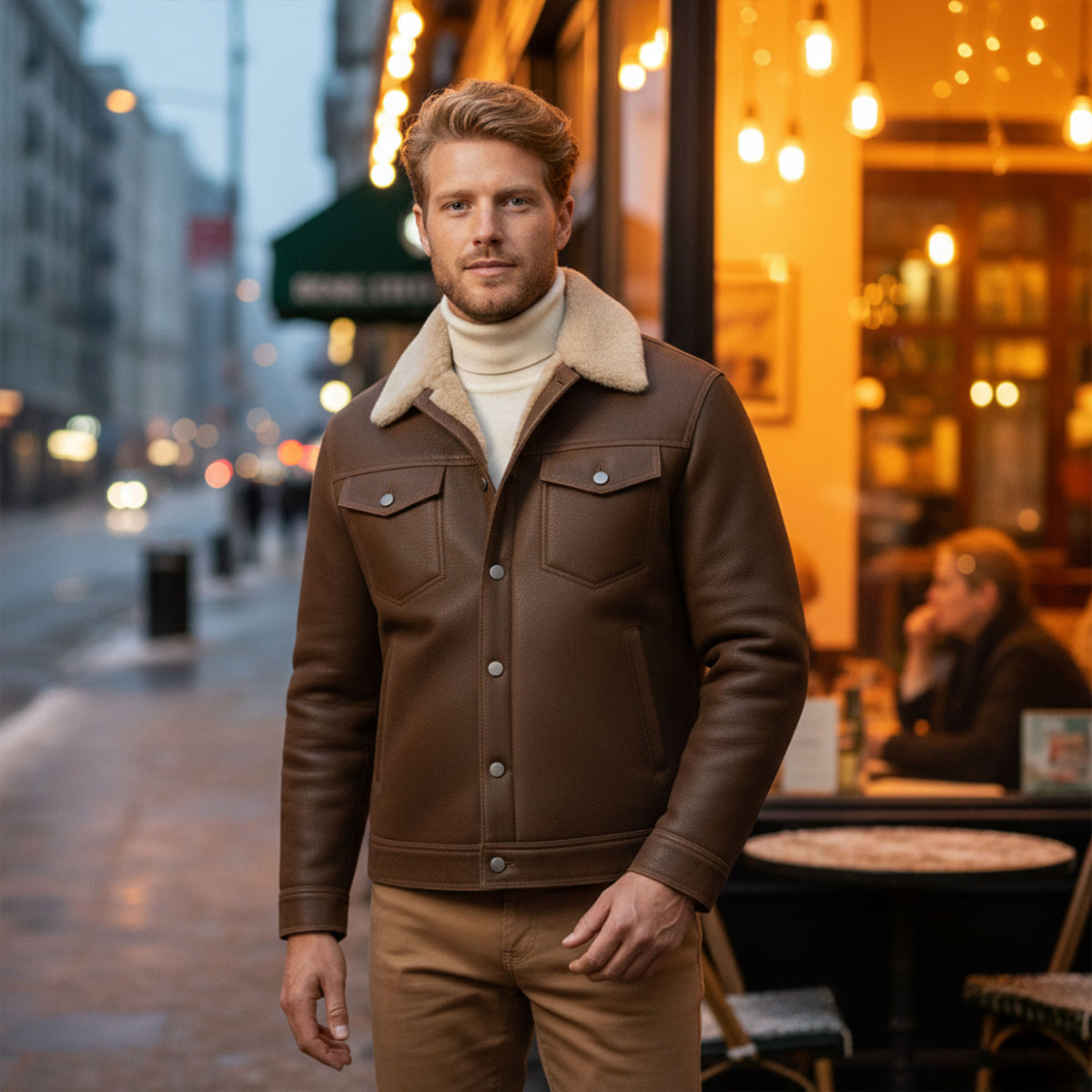 Beaufort Trucker Shearling Jacket-9
