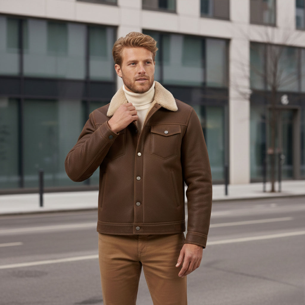 Beaufort Trucker Shearling Jacket