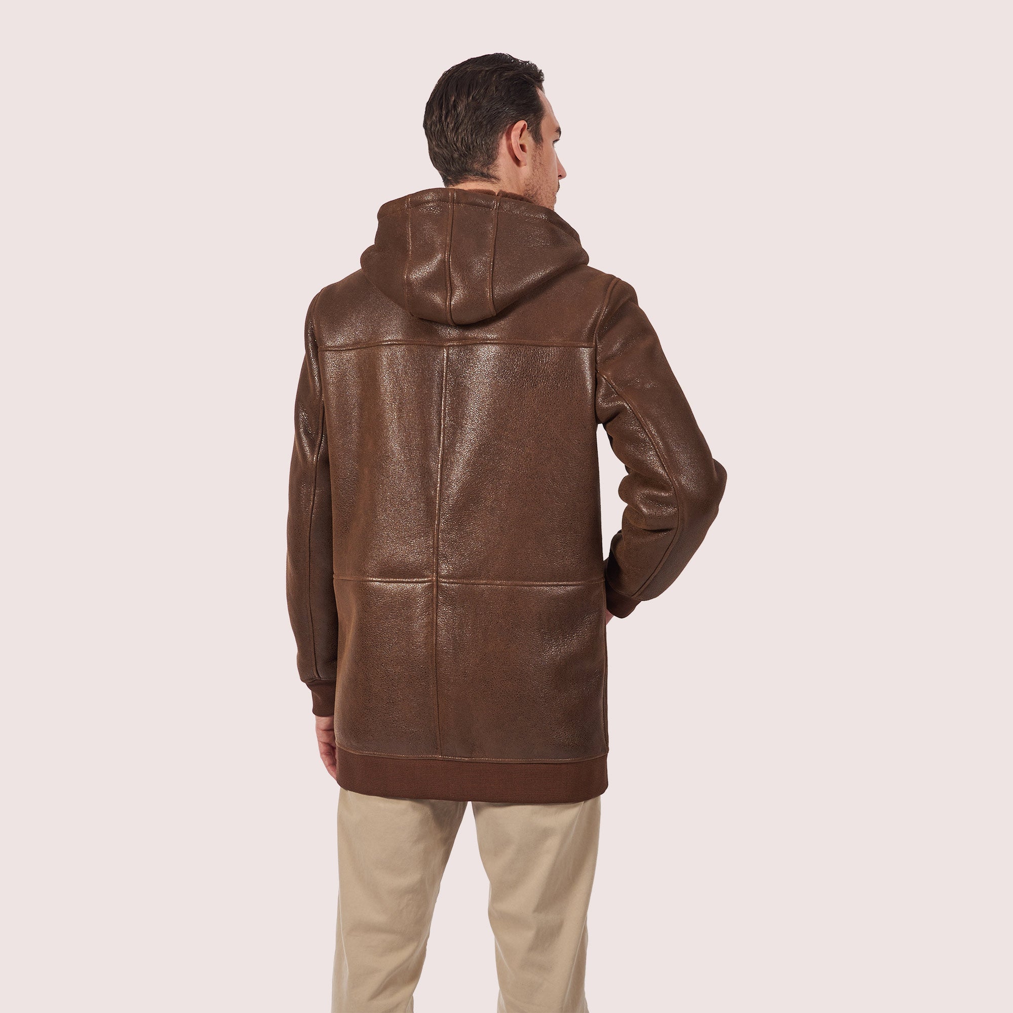 Linden Shearling Hooded Coat-8
