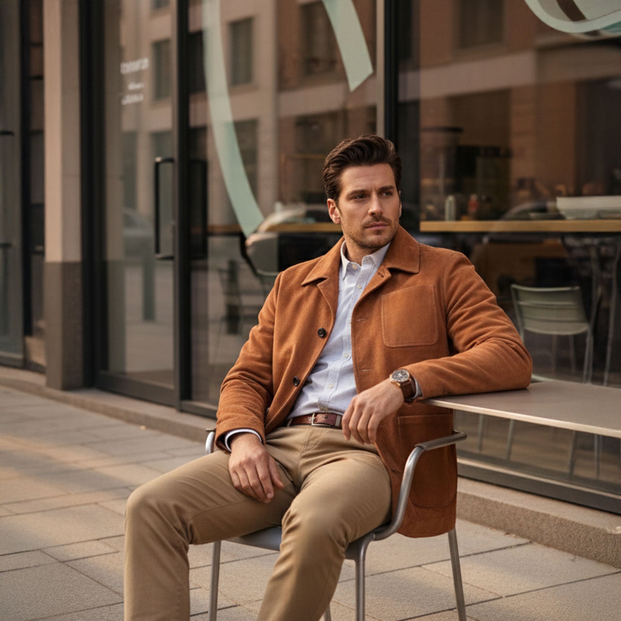 Heritage Calf Suede Jacket-5