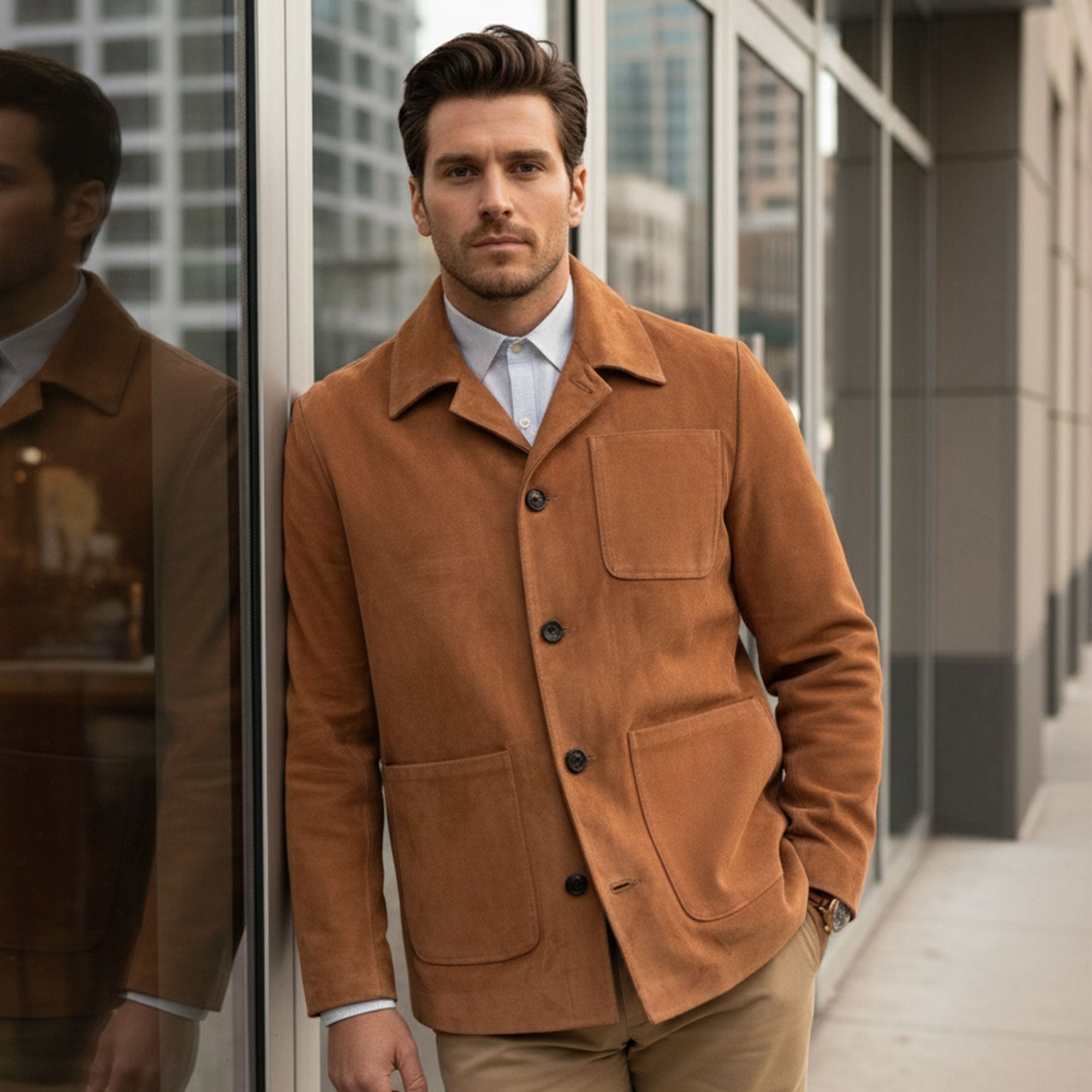 Heritage Calf Suede Jacket-6