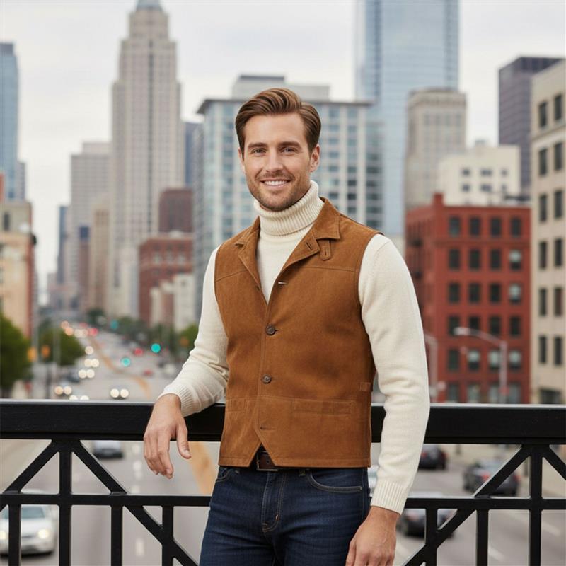 Glendale Goat Suede Vest
