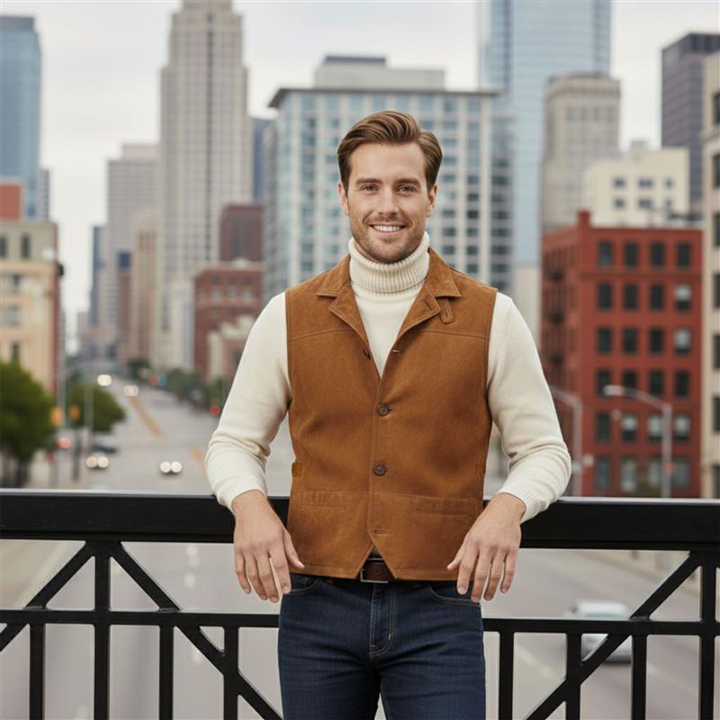 Glendale Goat Suede Vest
