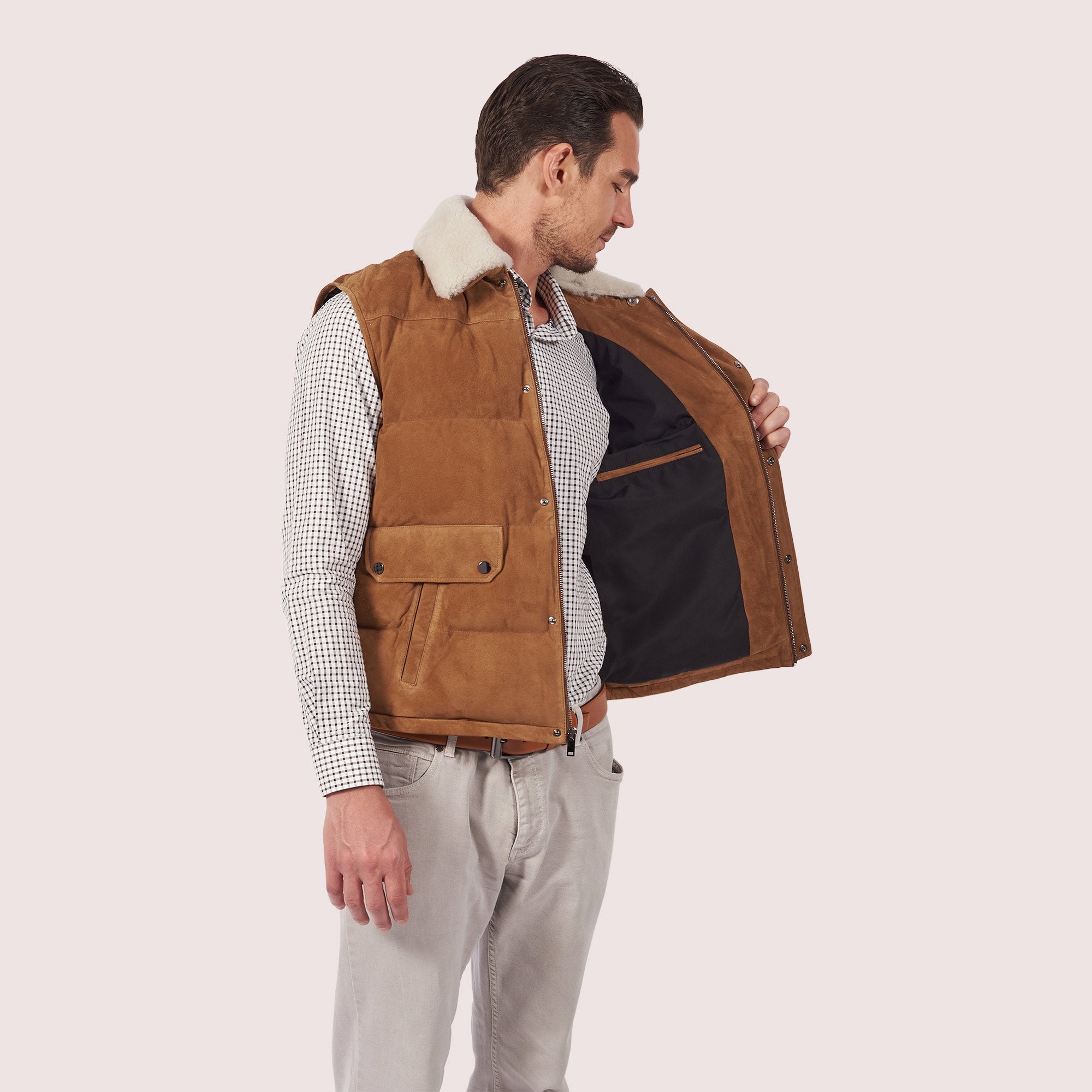 Tristen Goat Suede Vest