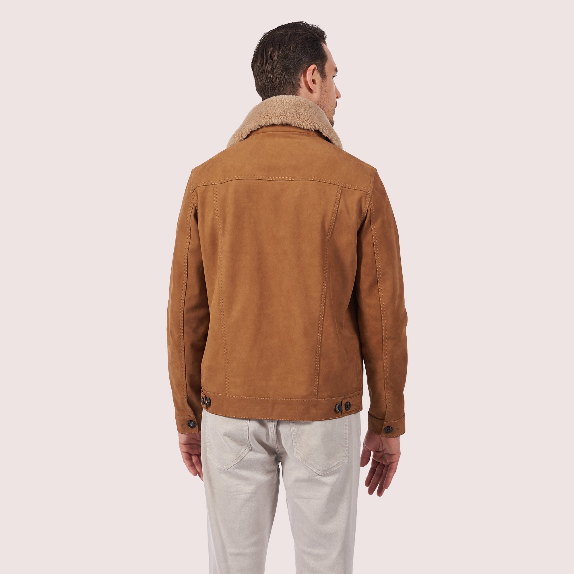 Dupont Goat Suede Trucker Jacket