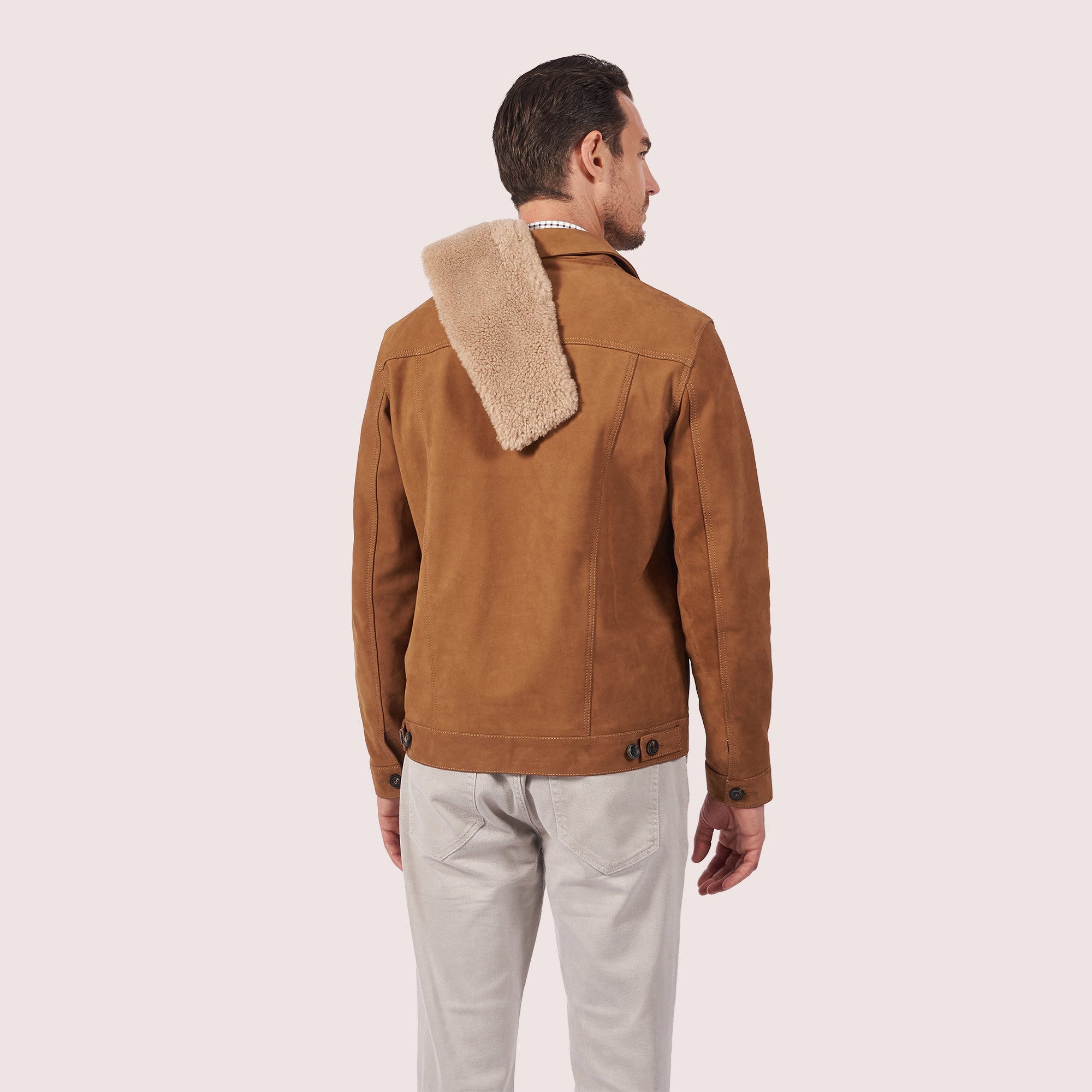Dupont Goat Suede Trucker Jacket