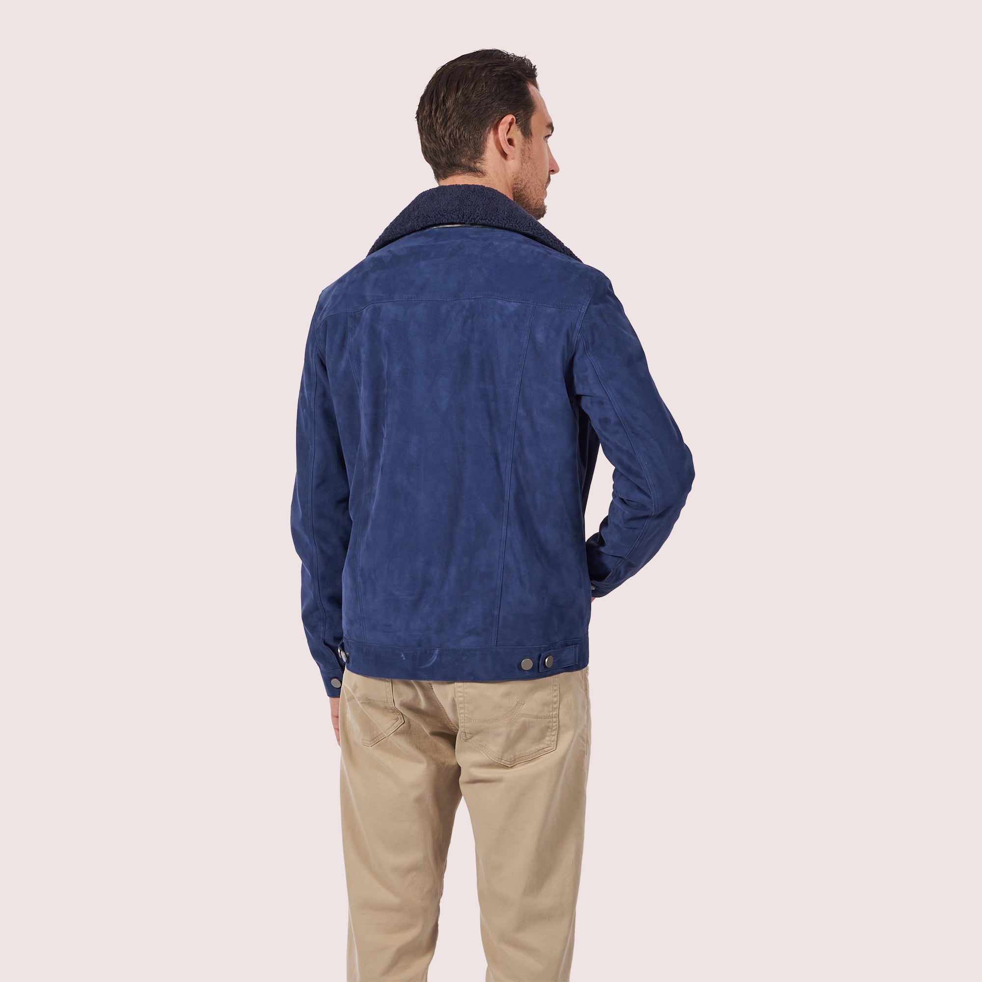 Dupont Goat Suede Trucker Jacket