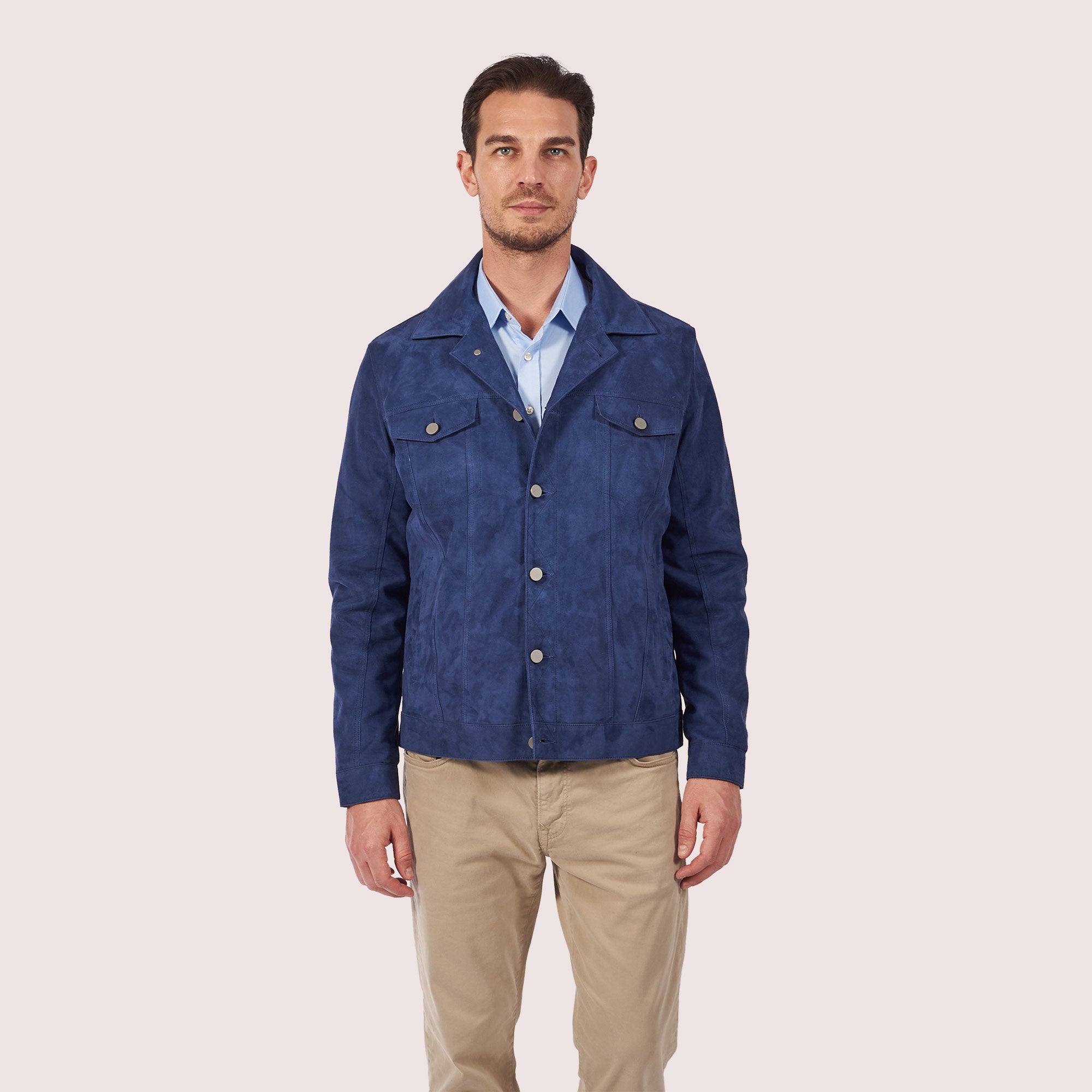 Dupont Goat Suede Trucker Jacket