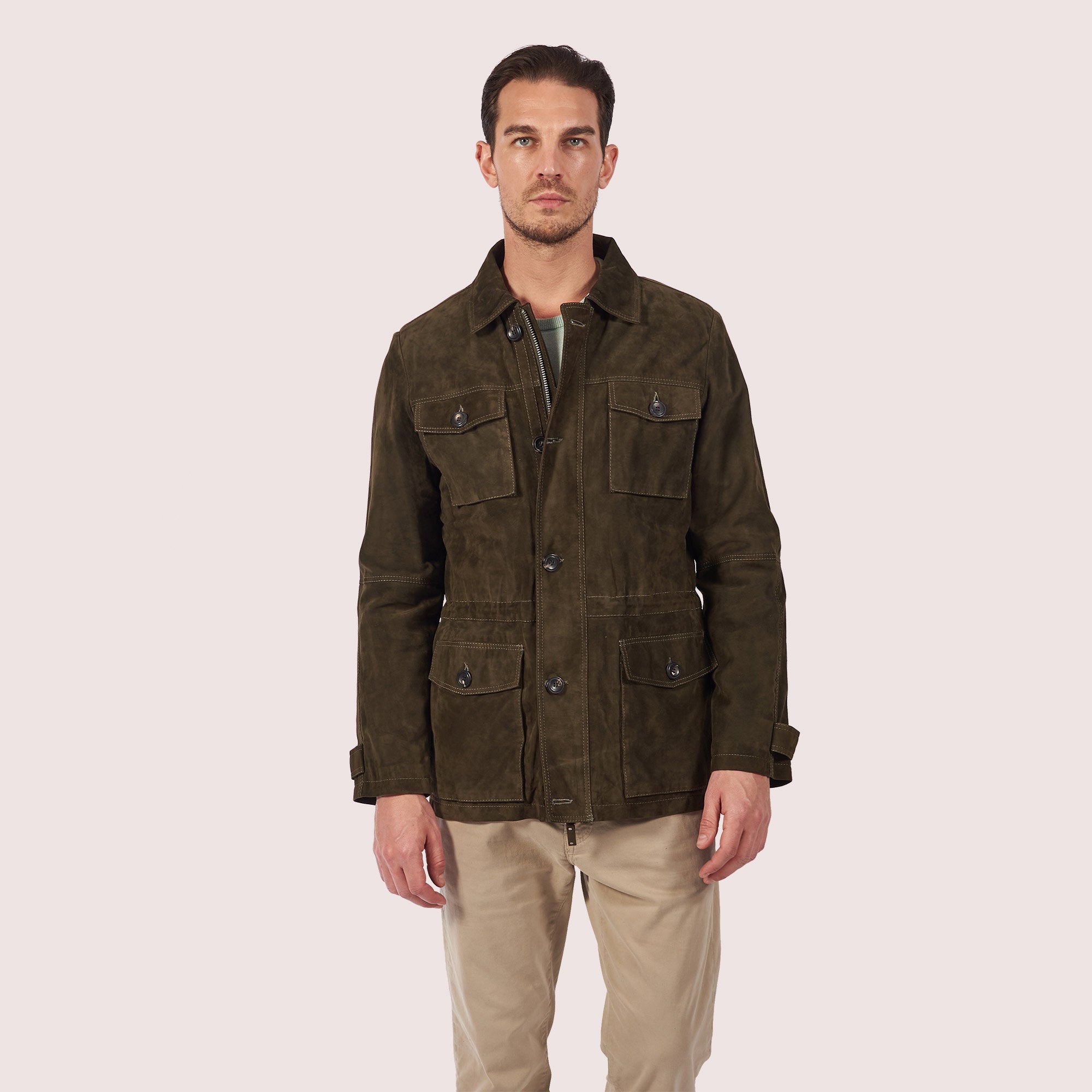 Safari Field Goat Suede Jacket - Luxury & Functionality Combined