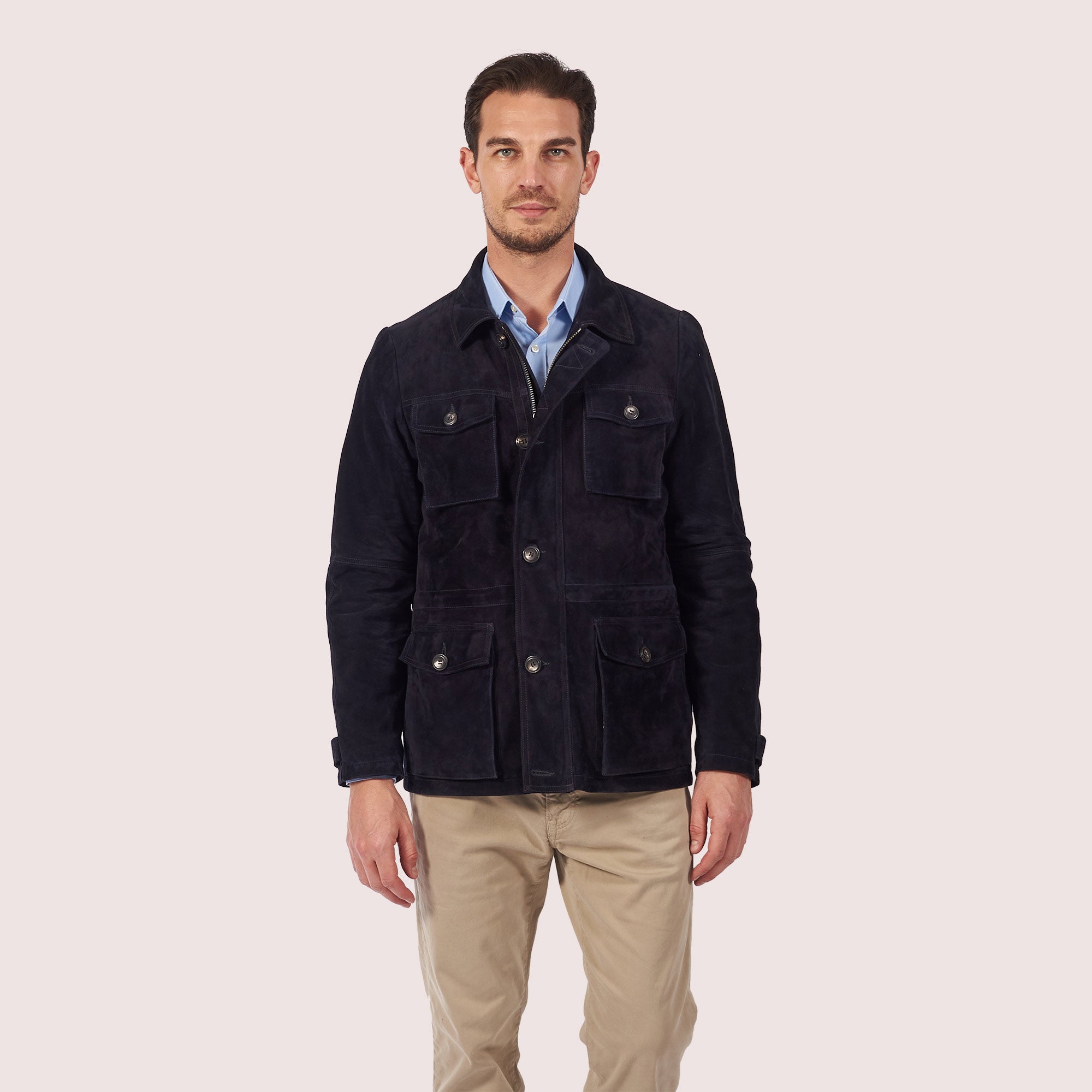 Safari Field Goat Suede Jacket-10