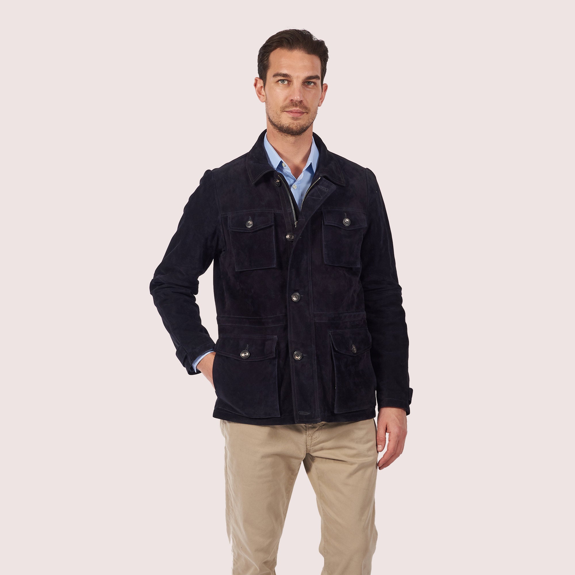Safari Field Goat Suede Jacket-11