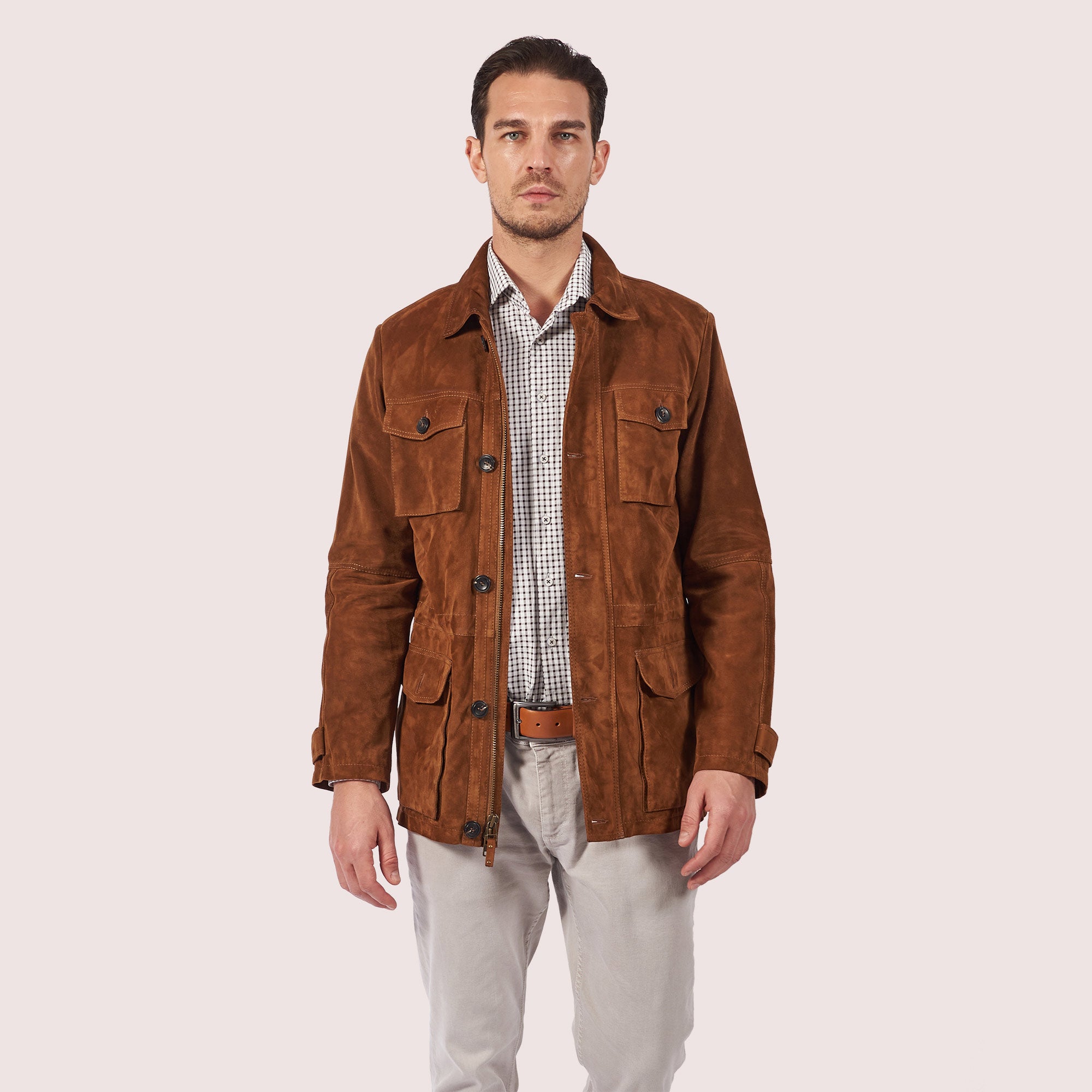 Safari Field Goat Suede Jacket-15