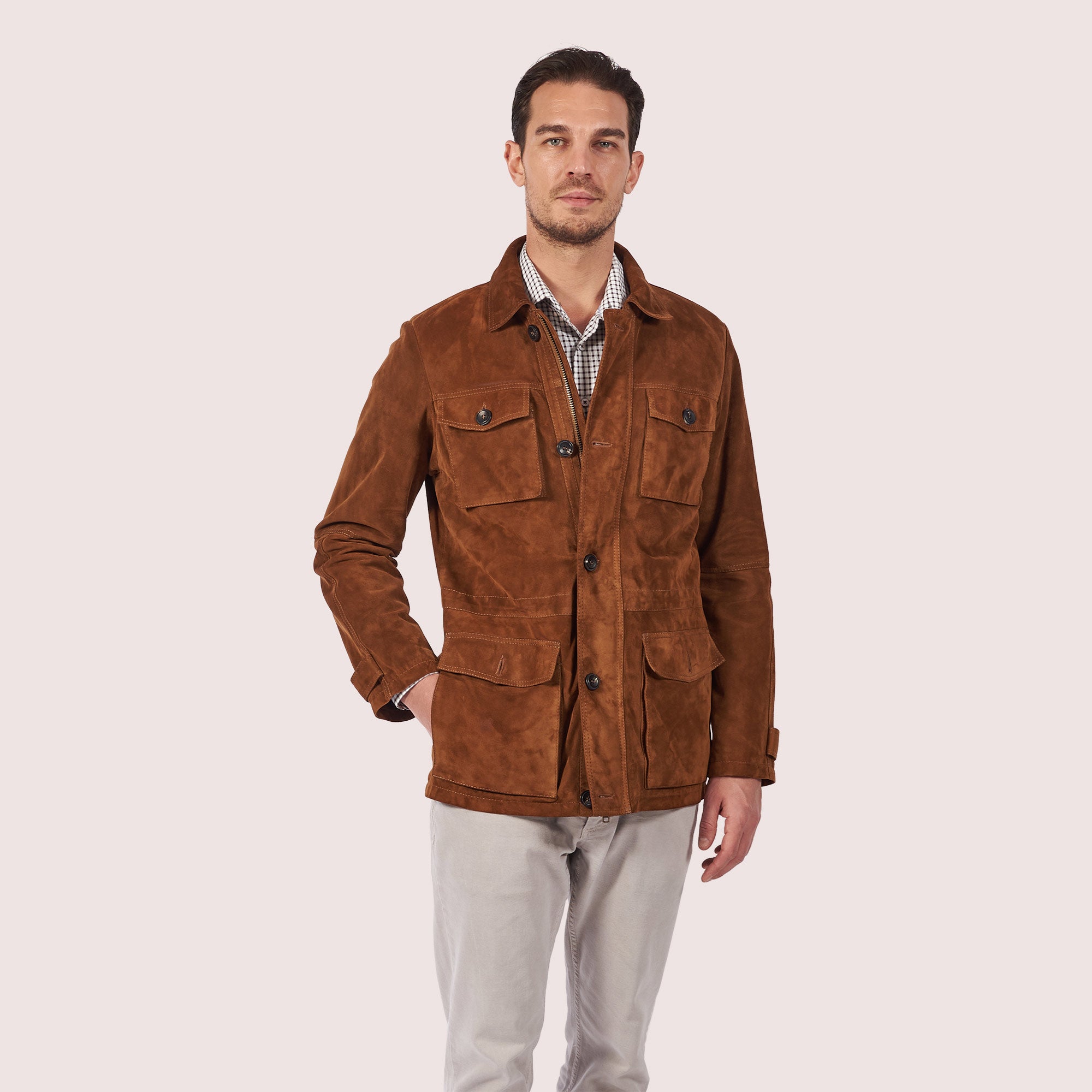 Safari Field Goat Suede Jacket-14