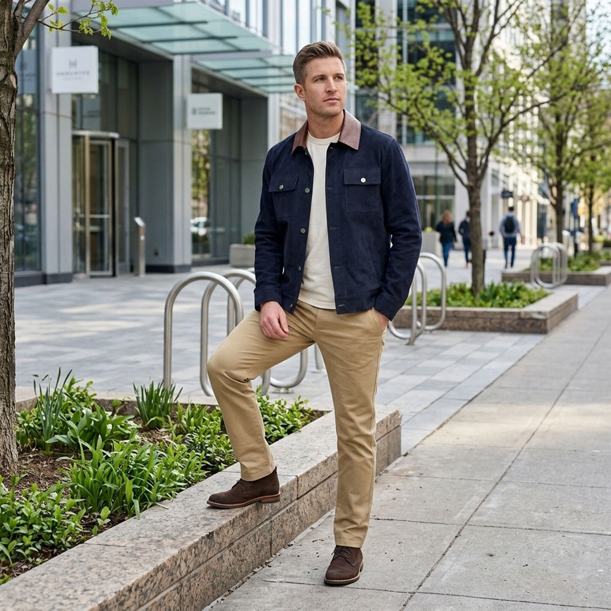 Lancaster Goat Suede Jacket-4