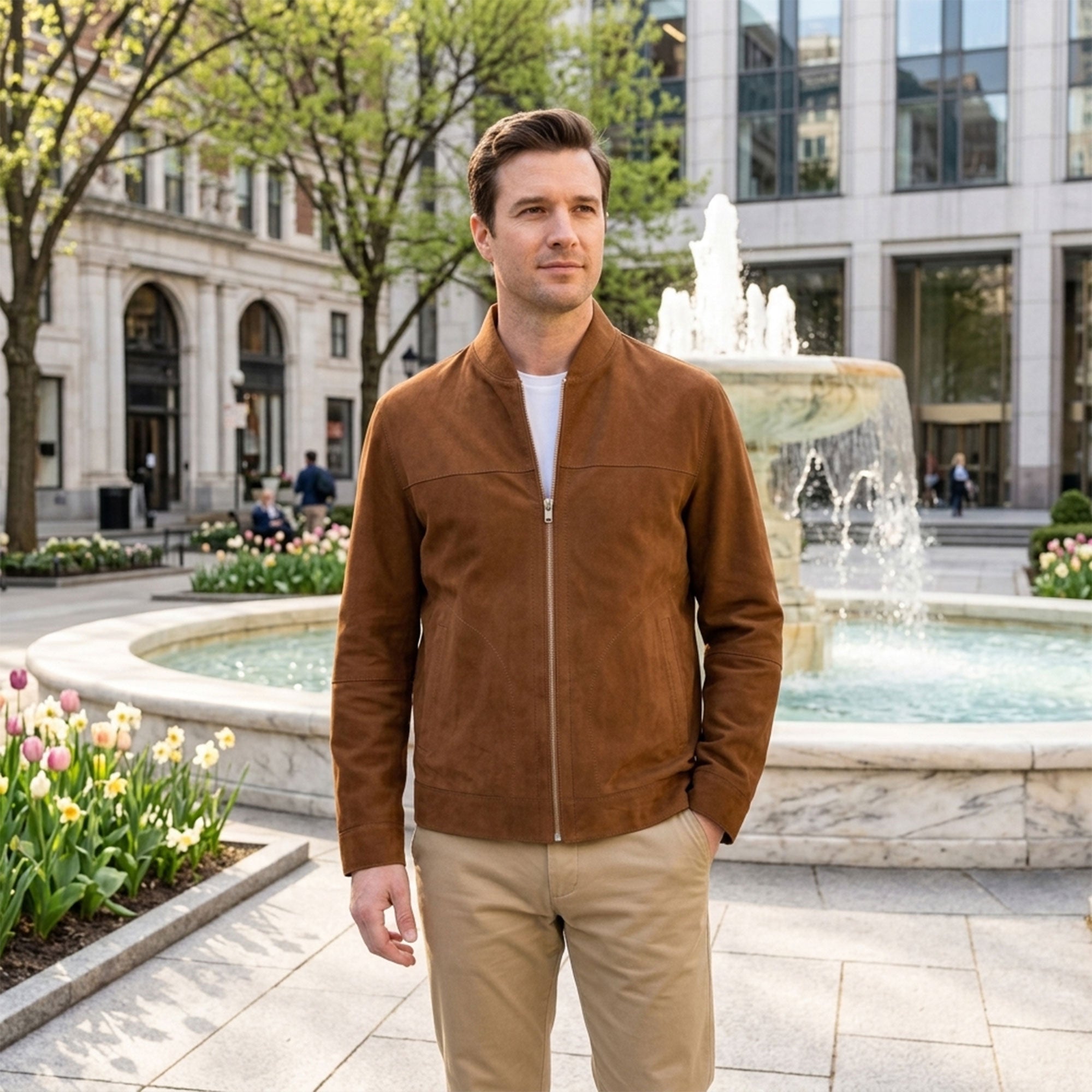 Parker Goat Suede Jacket-29