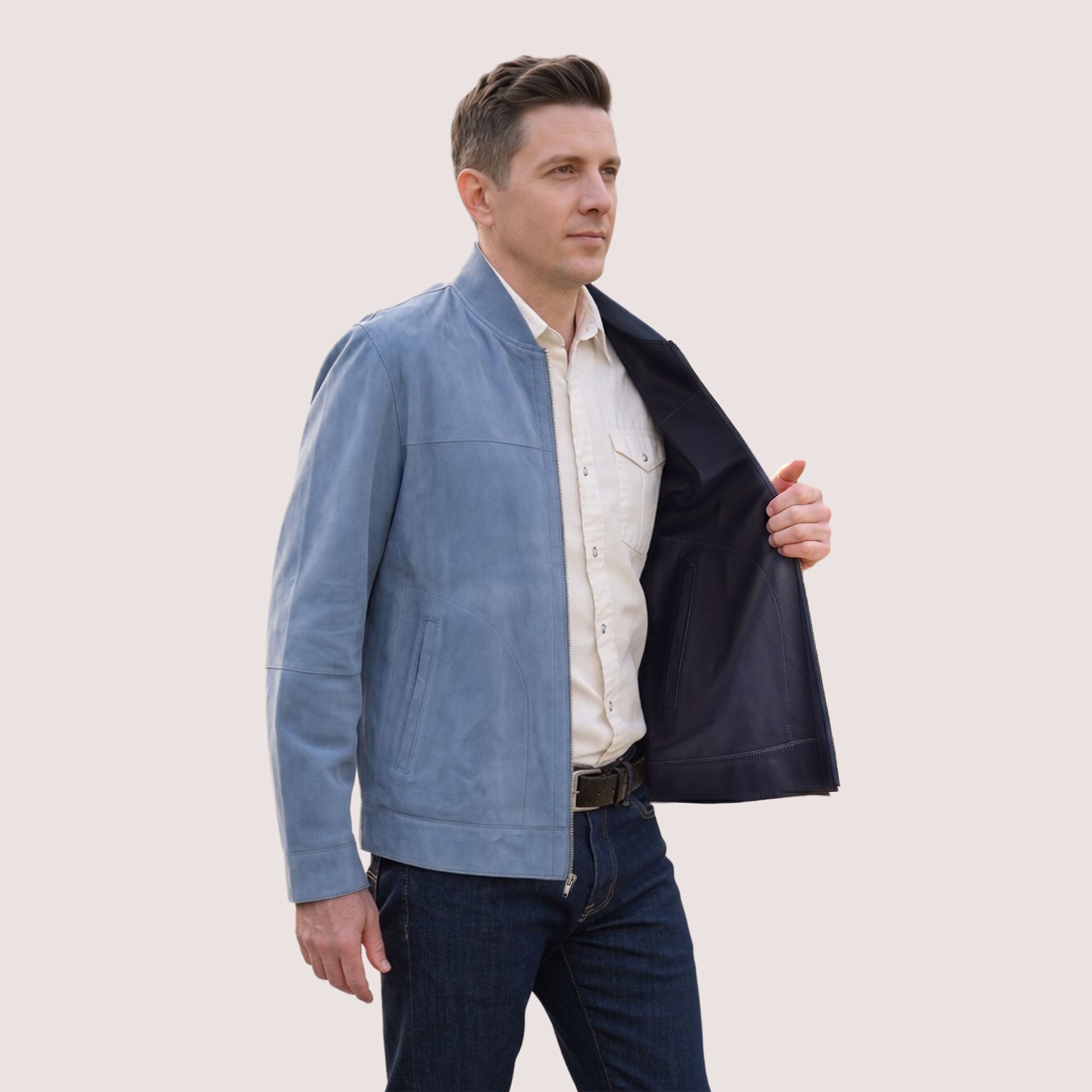 Parker Goat Suede Jacket-12