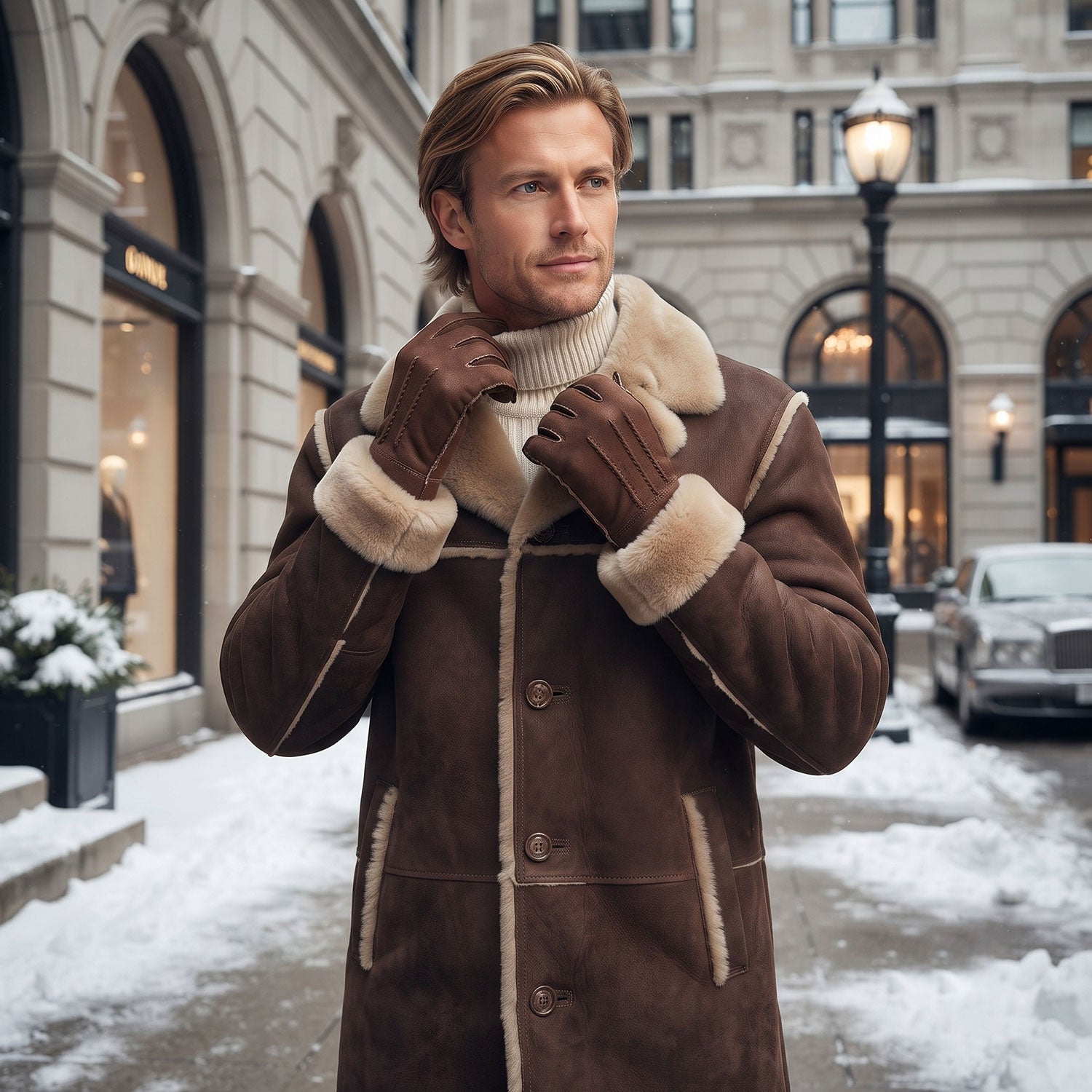 Men's Sheepskin Glove-5