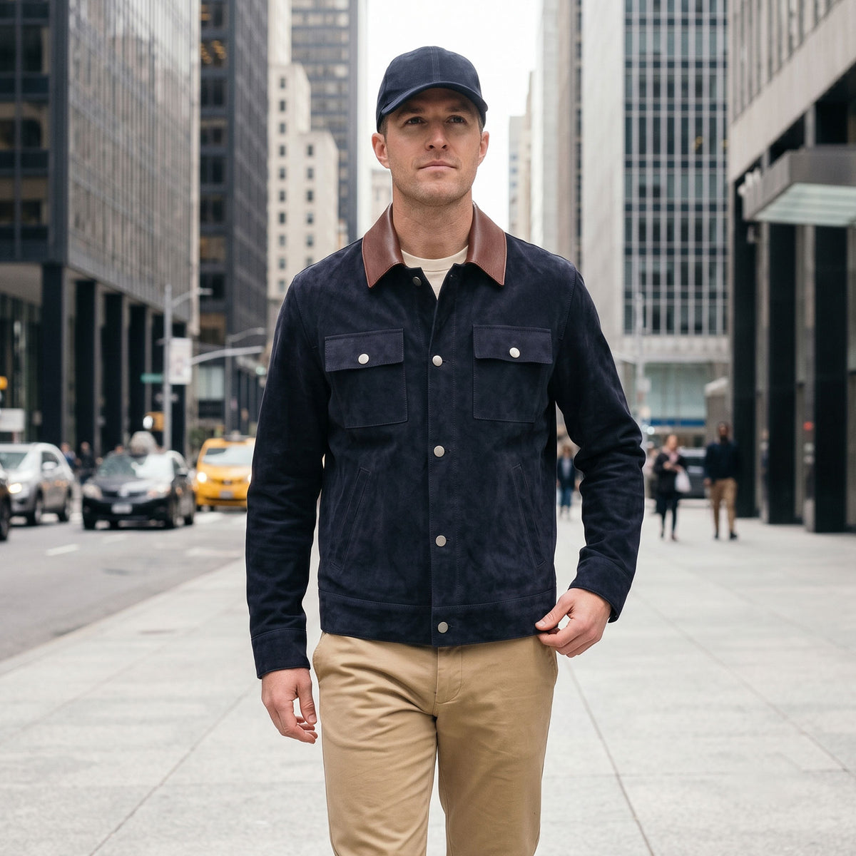 Albion Goat Suede Baseball Hat-24