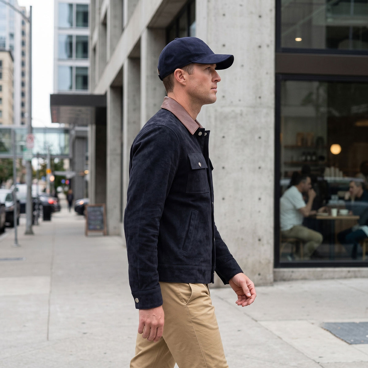 Albion Goat Suede Baseball Hat-25