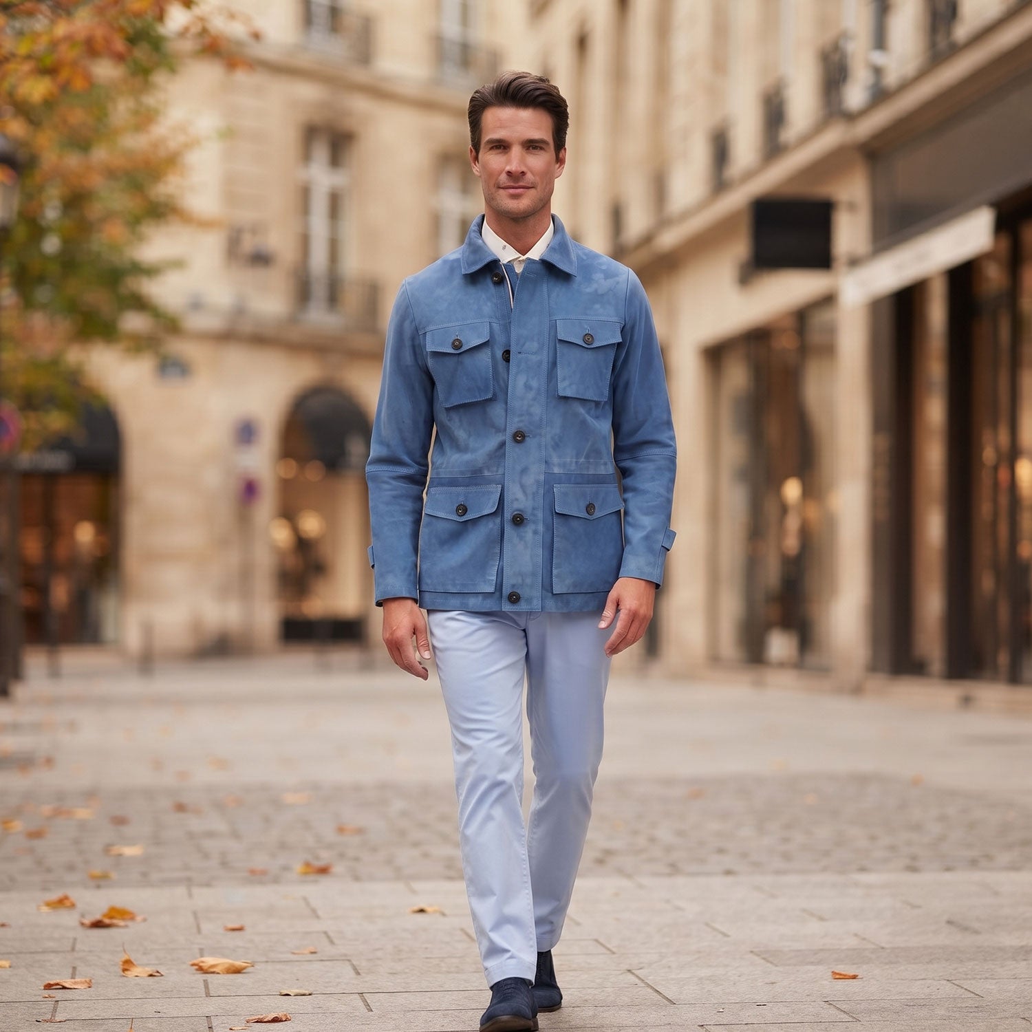 Safari Field Goat Suede Jacket-24